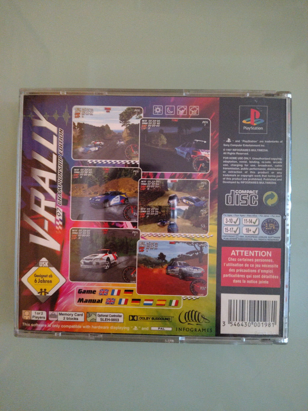 V-Rally Championship Edition 97 🏎️ Veloci Sfide  🎮 Sony Playstation 1 PS1