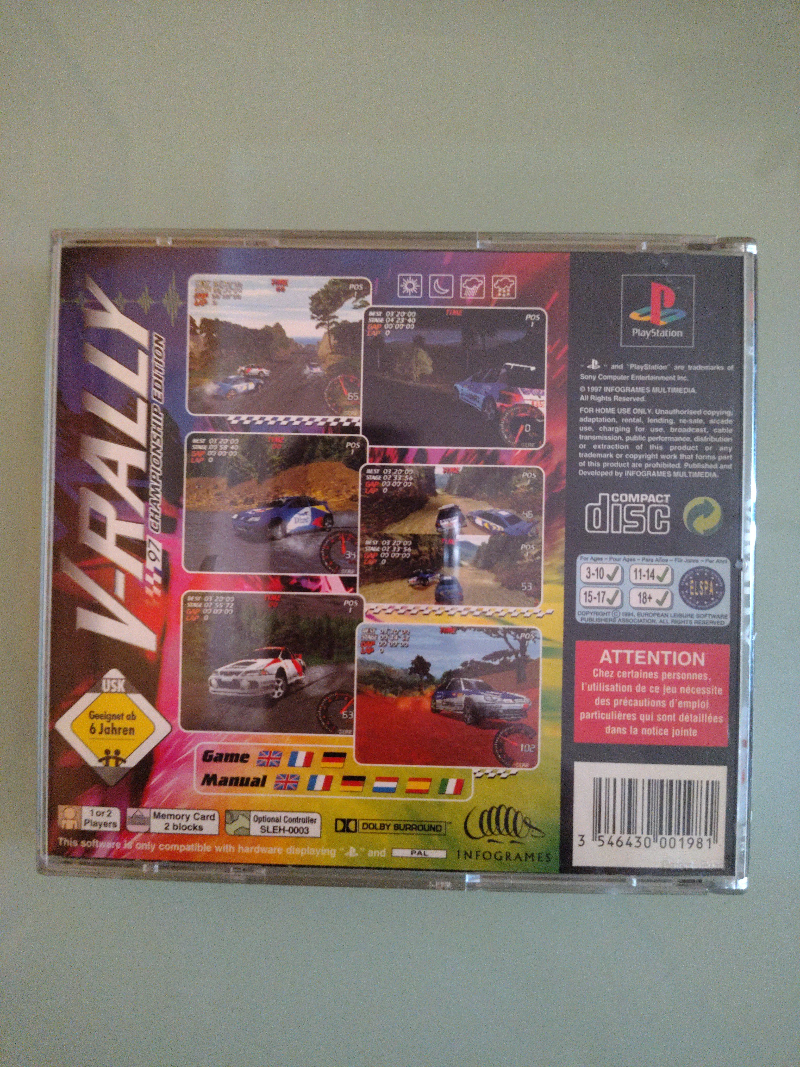 V-Rally Championship Edition 97 🏎️ Veloci Sfide  🎮 Sony Playstation 1 PS1
