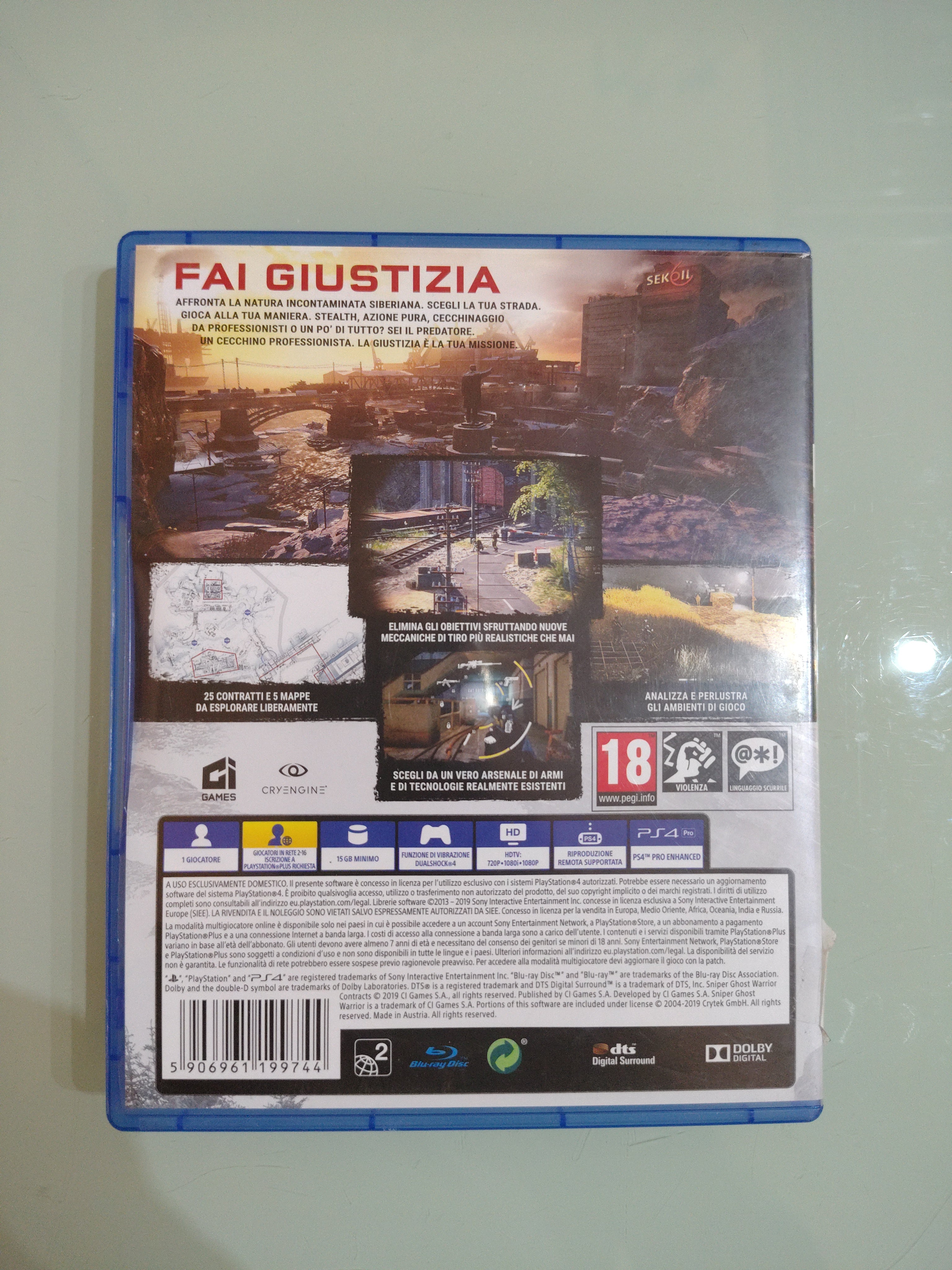 Sniper Ghost Warrior Contracts PS4 USATO ITA