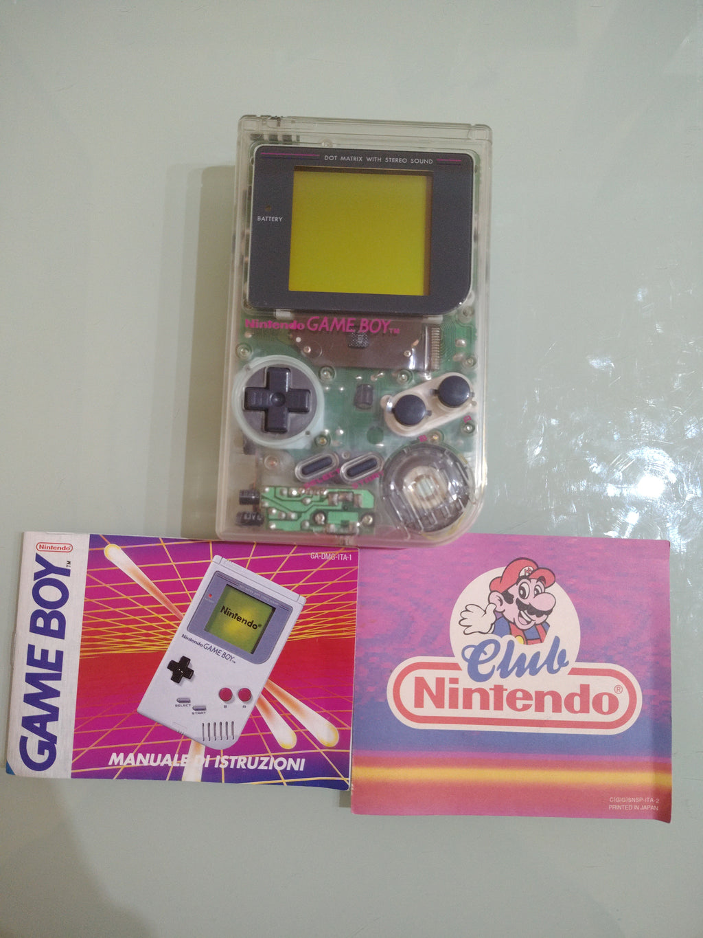 GAME BOY CLASSIC TRASPARENTE BOXATO