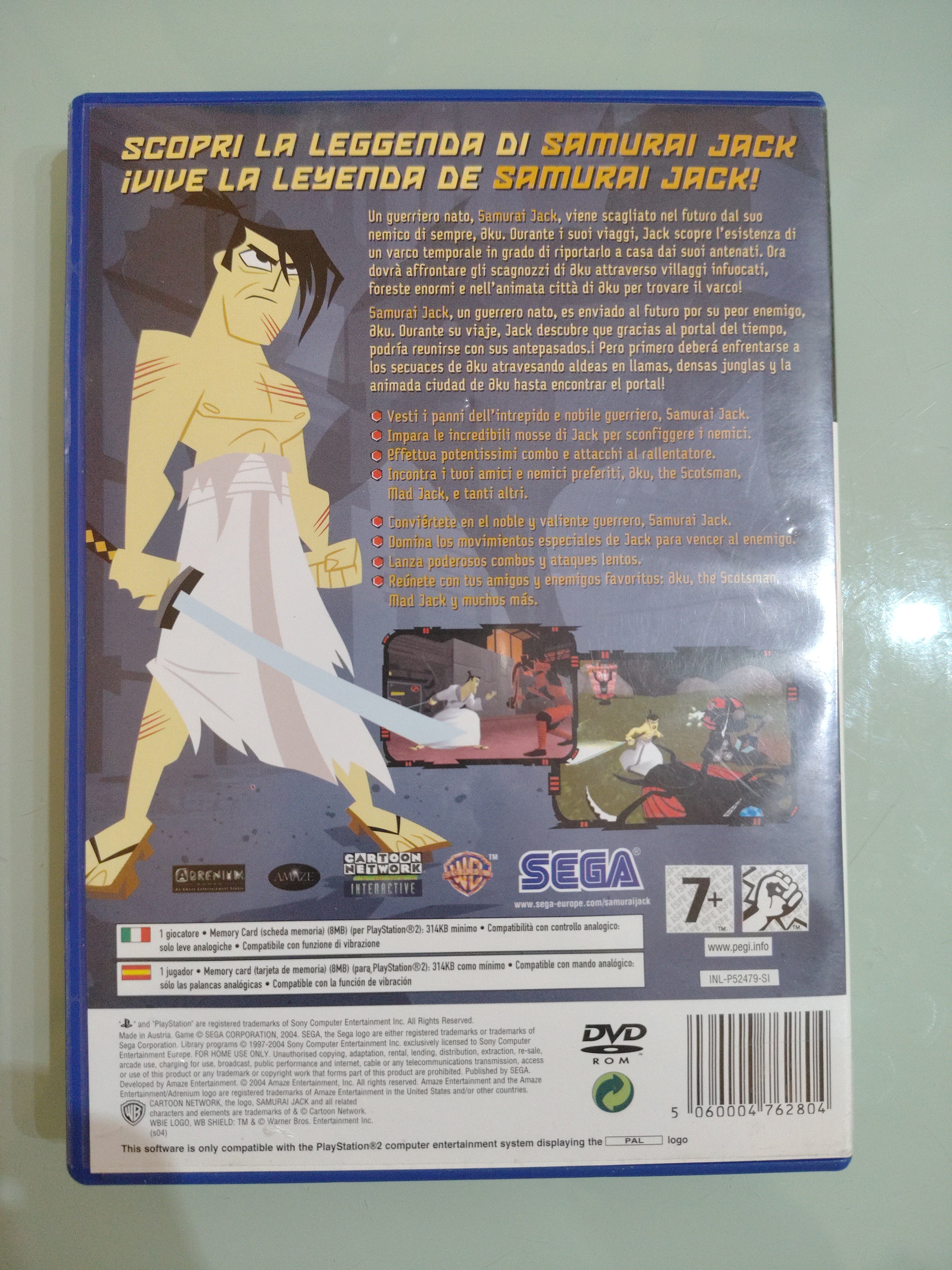 Samurai Jack: The Shadow of Aku PAL ita ( no manuale)