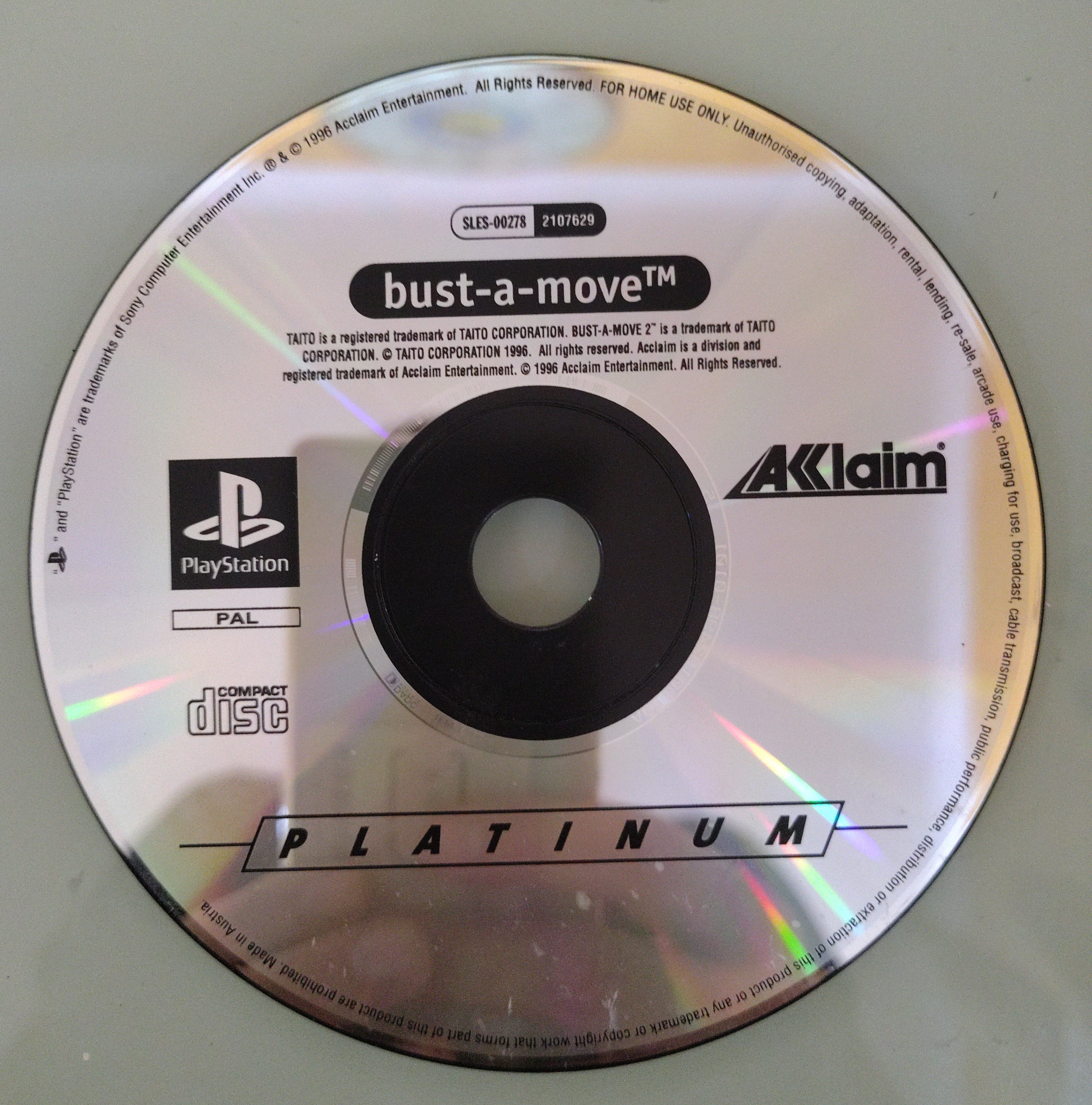 Bust a move / Platinum ( solo disco )
