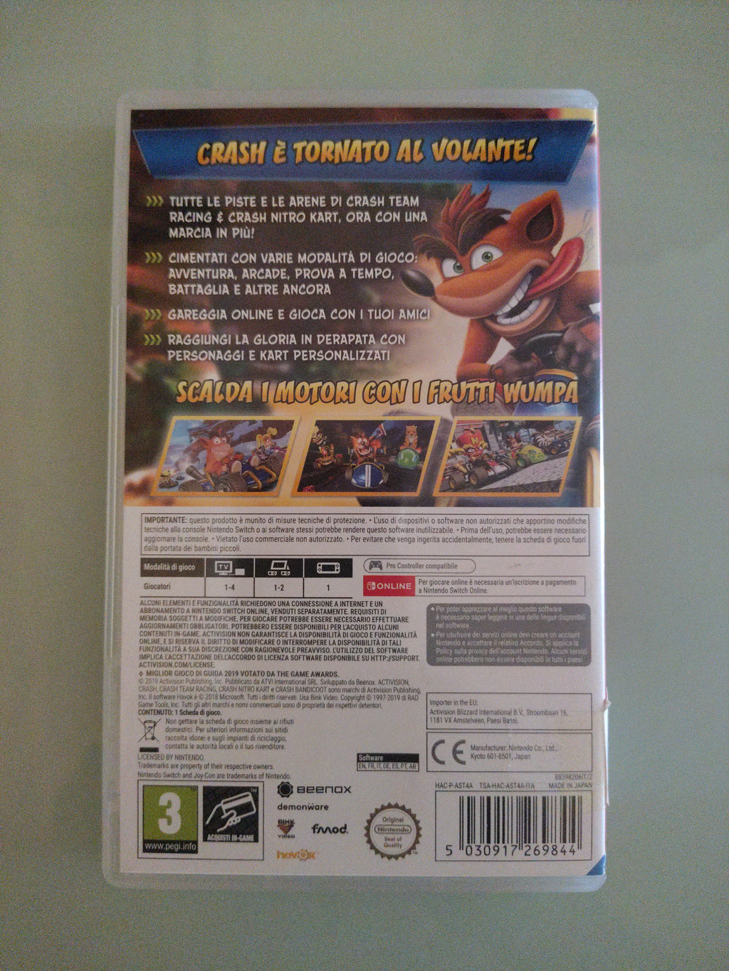 Nintendo Switch-Crash Team Racing Nitro Fueled-versione Italiana ufficiale