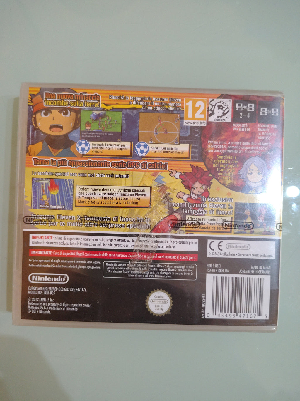 INAZUMA ELEVEN 2:TEMPESTA DI FUOCO SIGILLATO