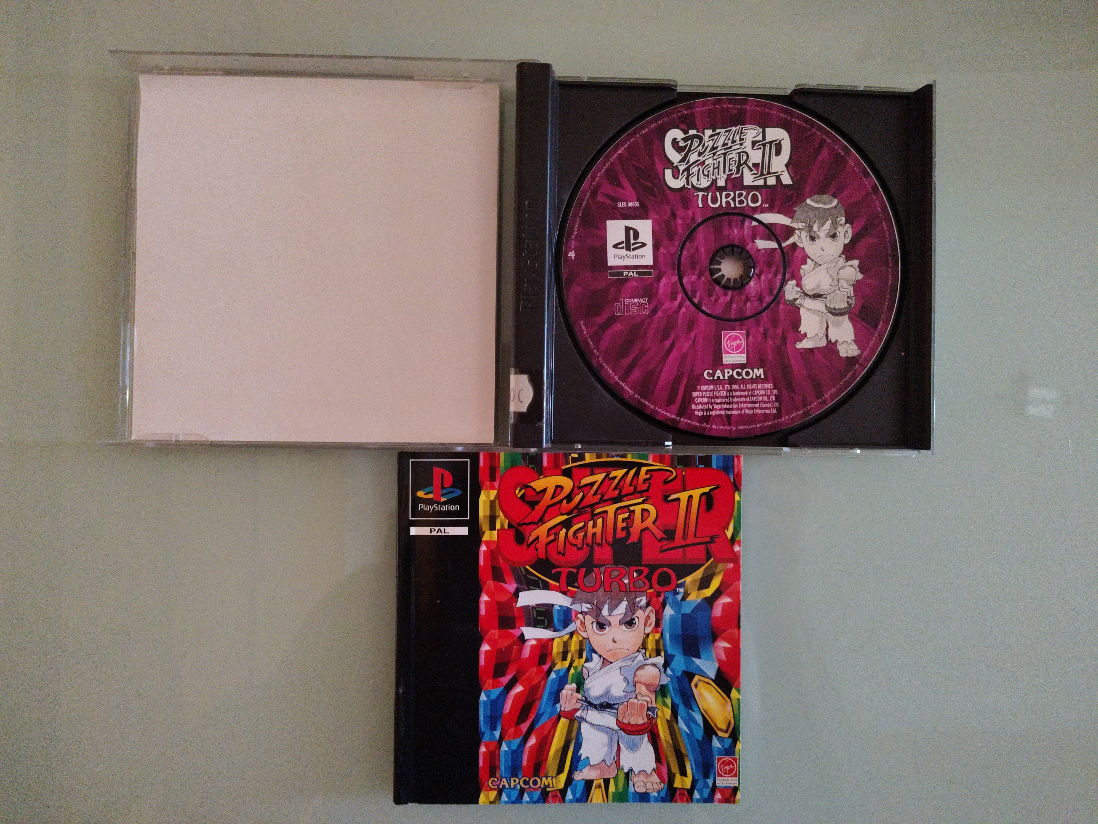 Super Puzzle Fighter II Turbo Playstation PS1 PSX PSONE Edizione europea dayone