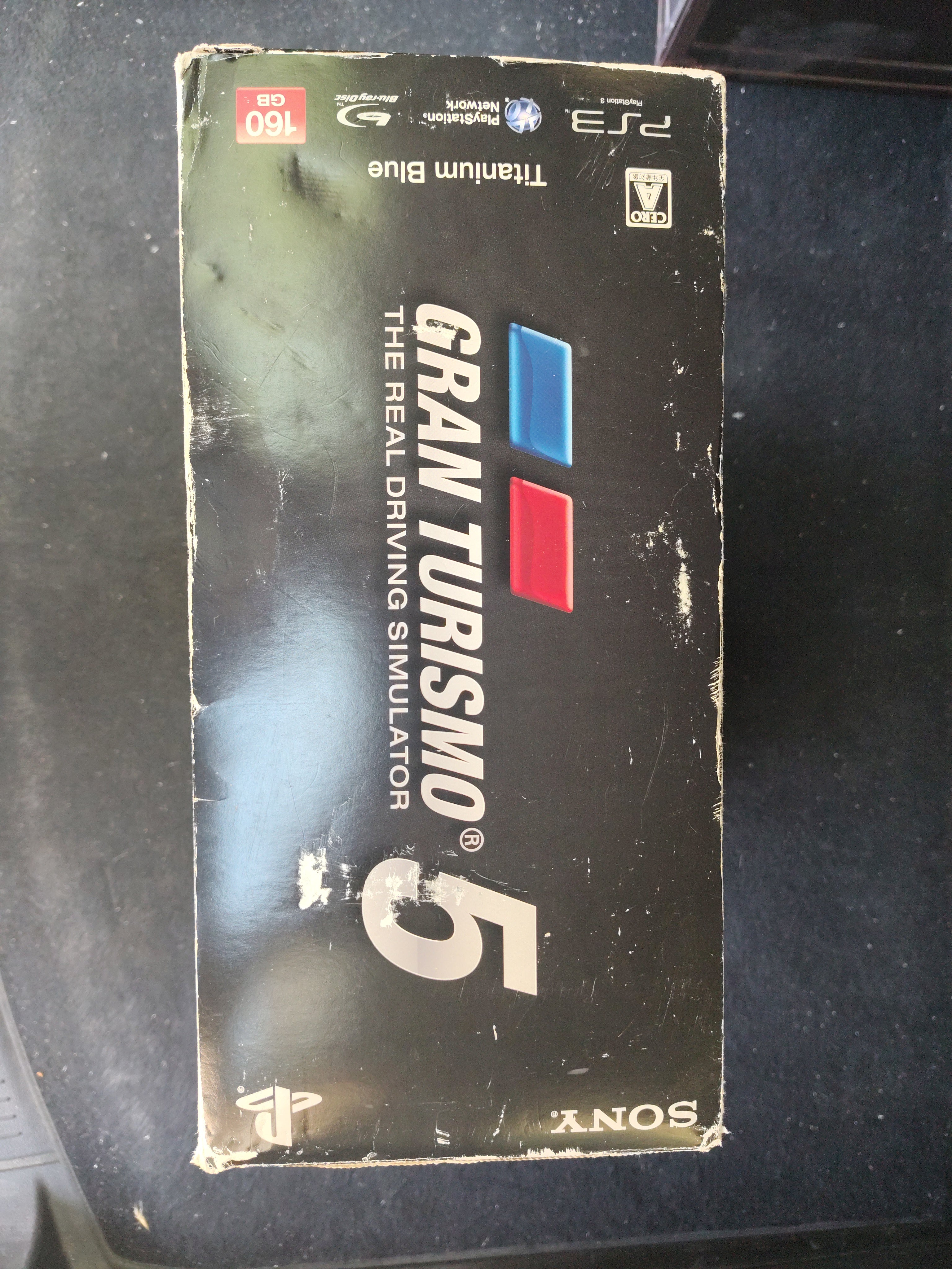 PlayStation3 PS3 GRAN TURISMO5 RACING PACK modello blu titanio CECH-2500A con sc