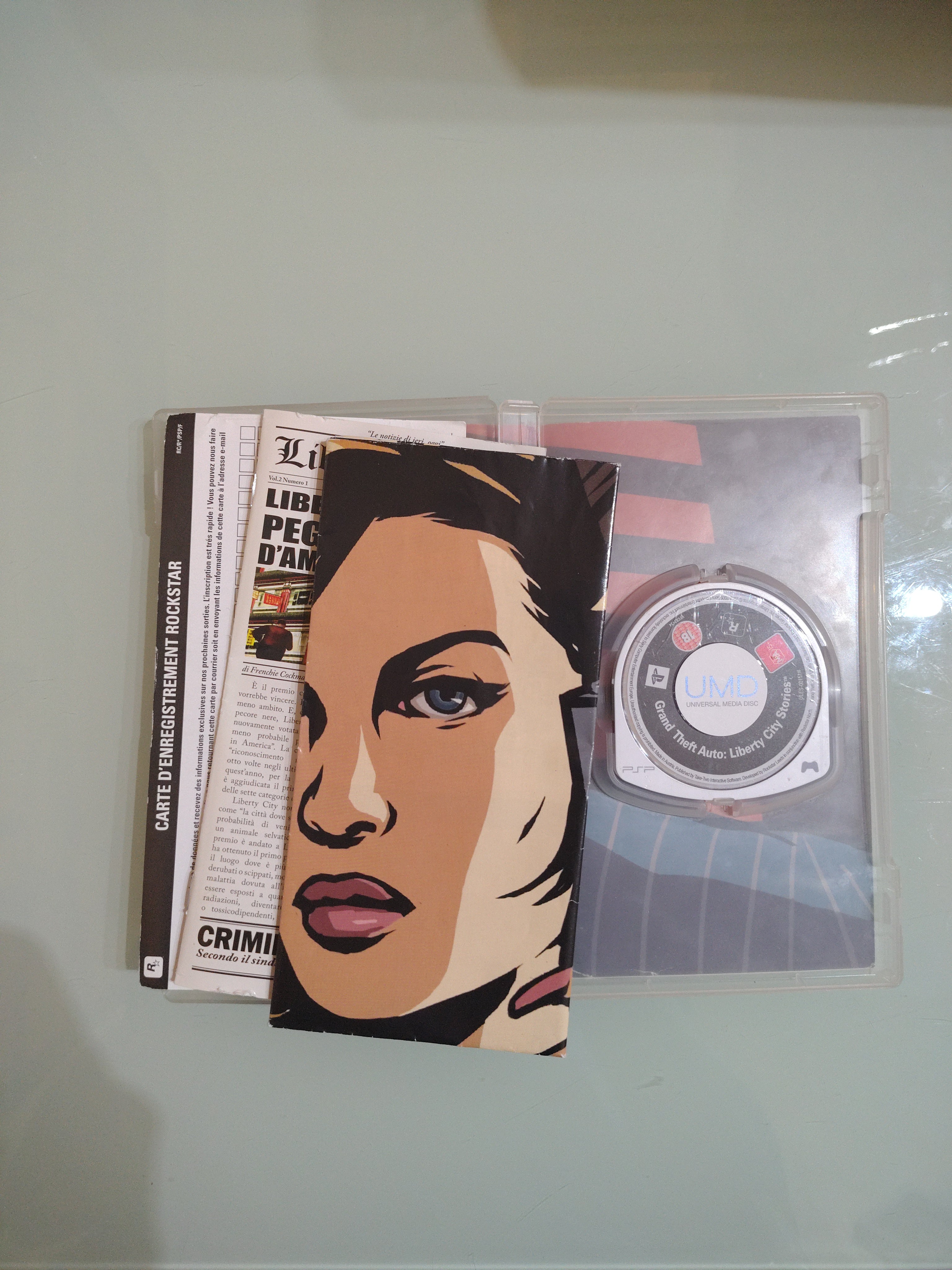 Grand Theft Auto Liberty City Stories PSP Sony Playstation PAL ITA gioco mappa