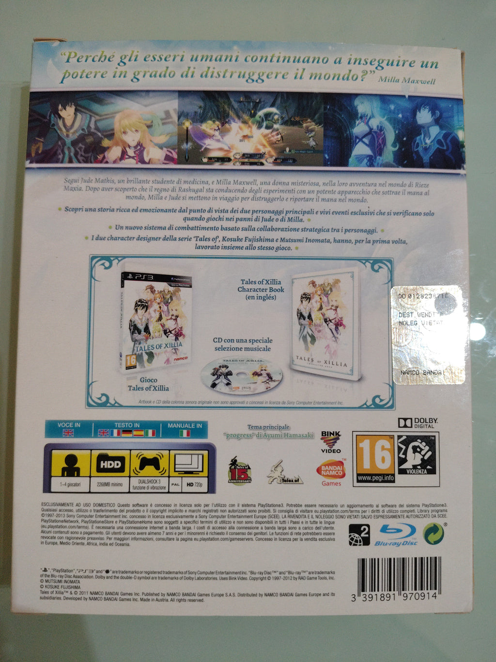 TALES OF xillia PAL ita