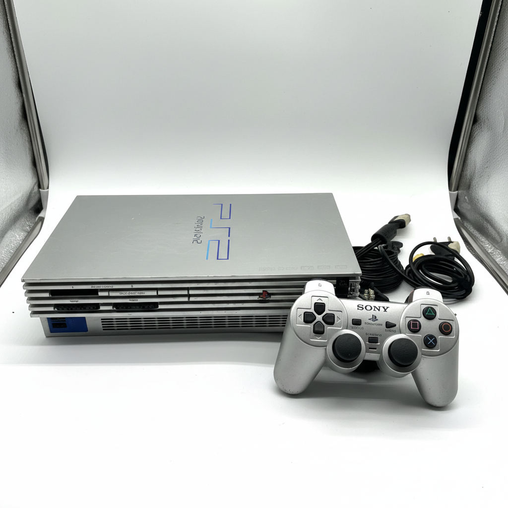 PLAYSTATION 2 SILVER FAT ORIGINALE