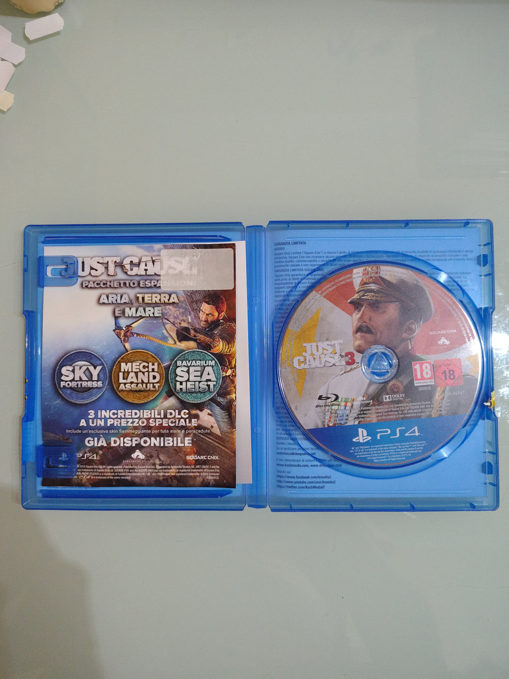 JUST CAUSE 3 - SONY PS4 - GIOCO USATO PERFETTAMENTE FUNZIONANTE PAL