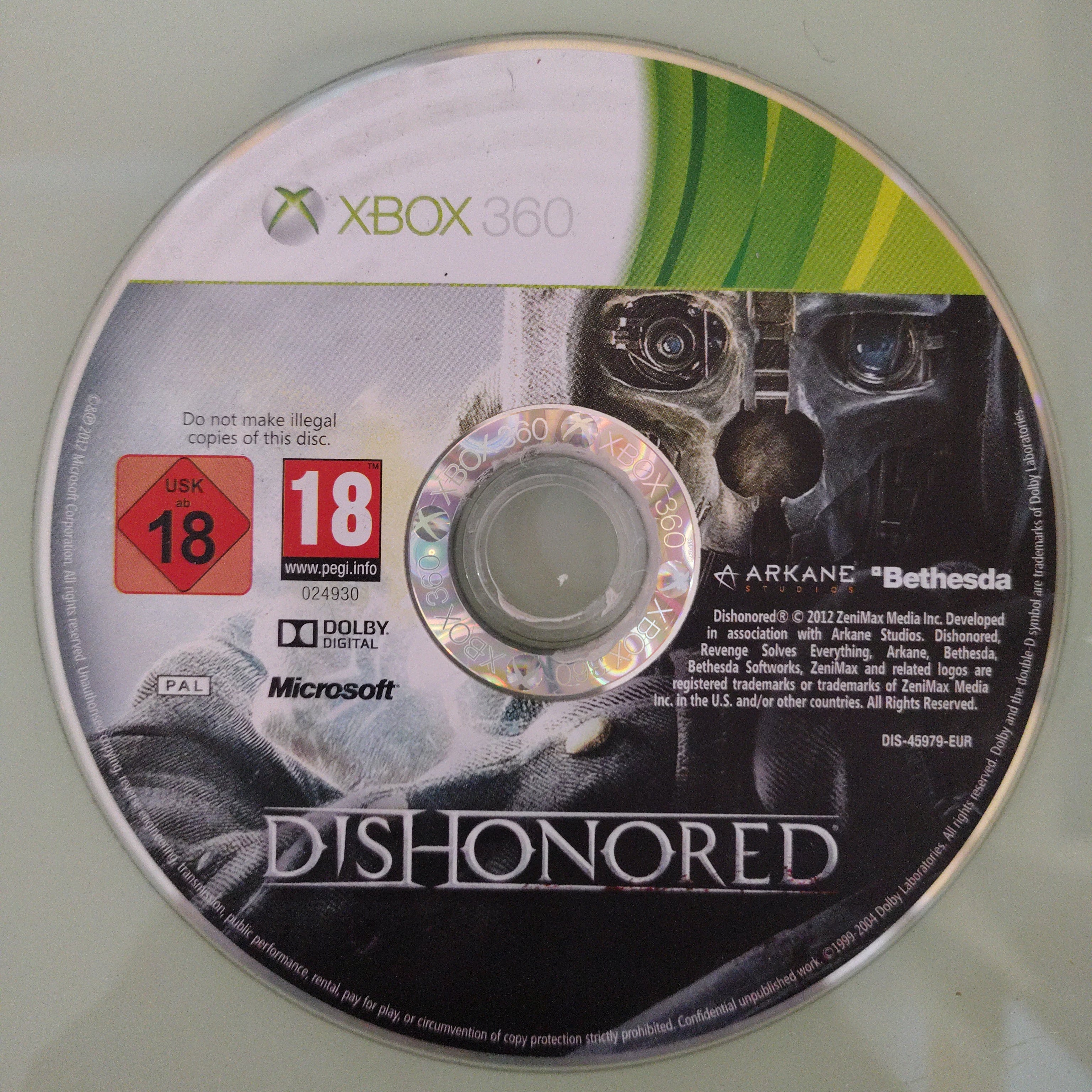 Dishonored solo disco