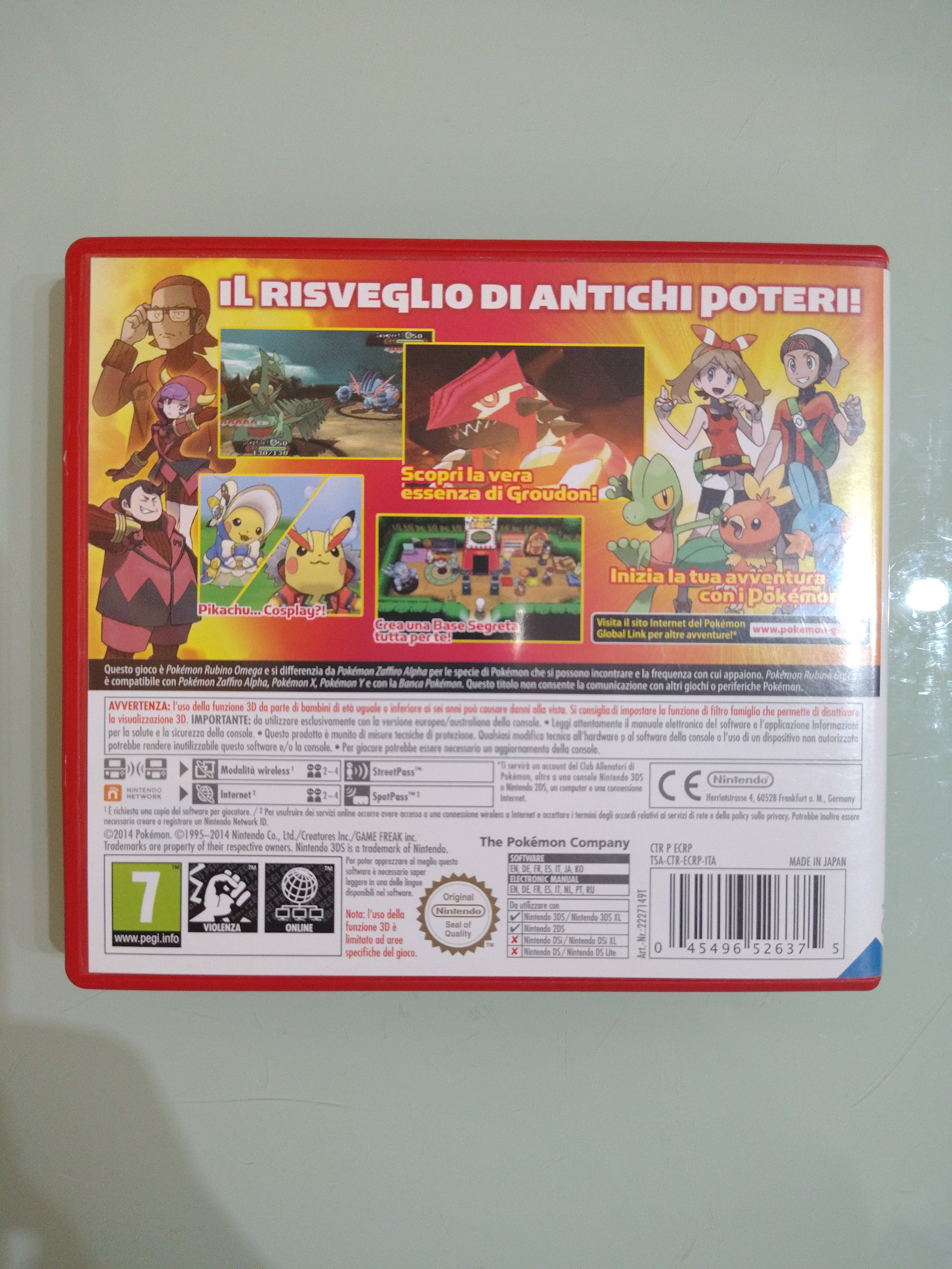 Pokemon Rubino Omega GIOCO 3DS VERSIONE ITALIANA