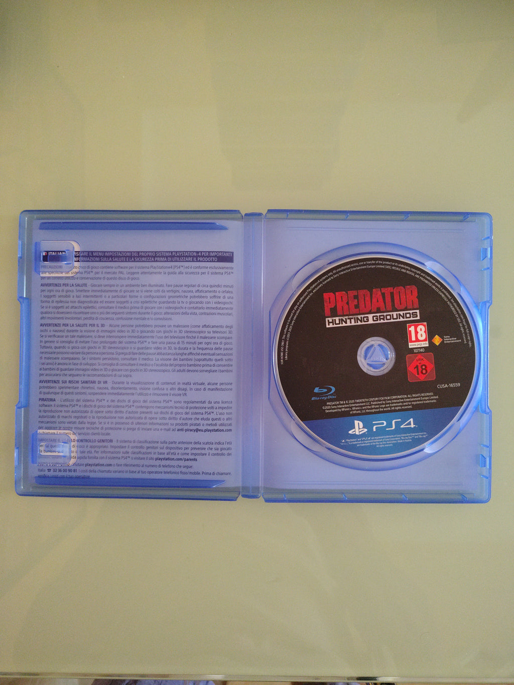 Predator Hunting Grounds Sony Playstation 4