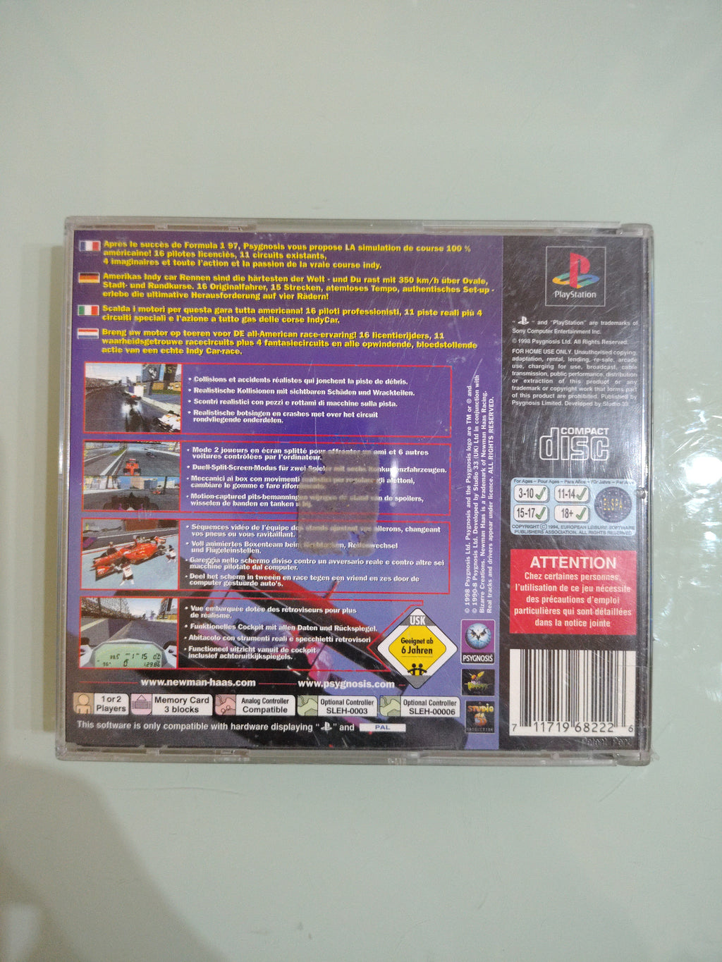 Newman Haas Racing - PS1 PlayStation 1 Psx Prima Stampa Completo ita multi