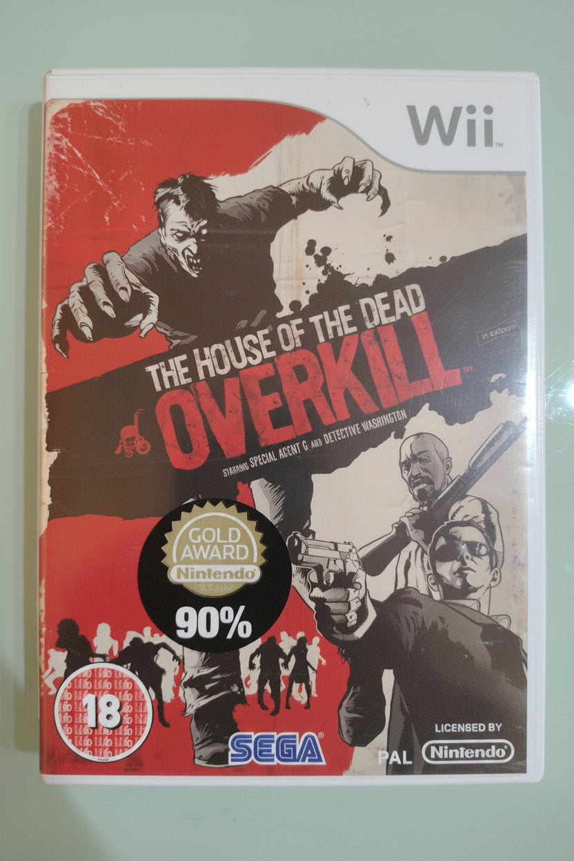 NINTENDO WII THE HOUSE OF THE DEAD OVERKILL PLAYSTATION 2 PAL