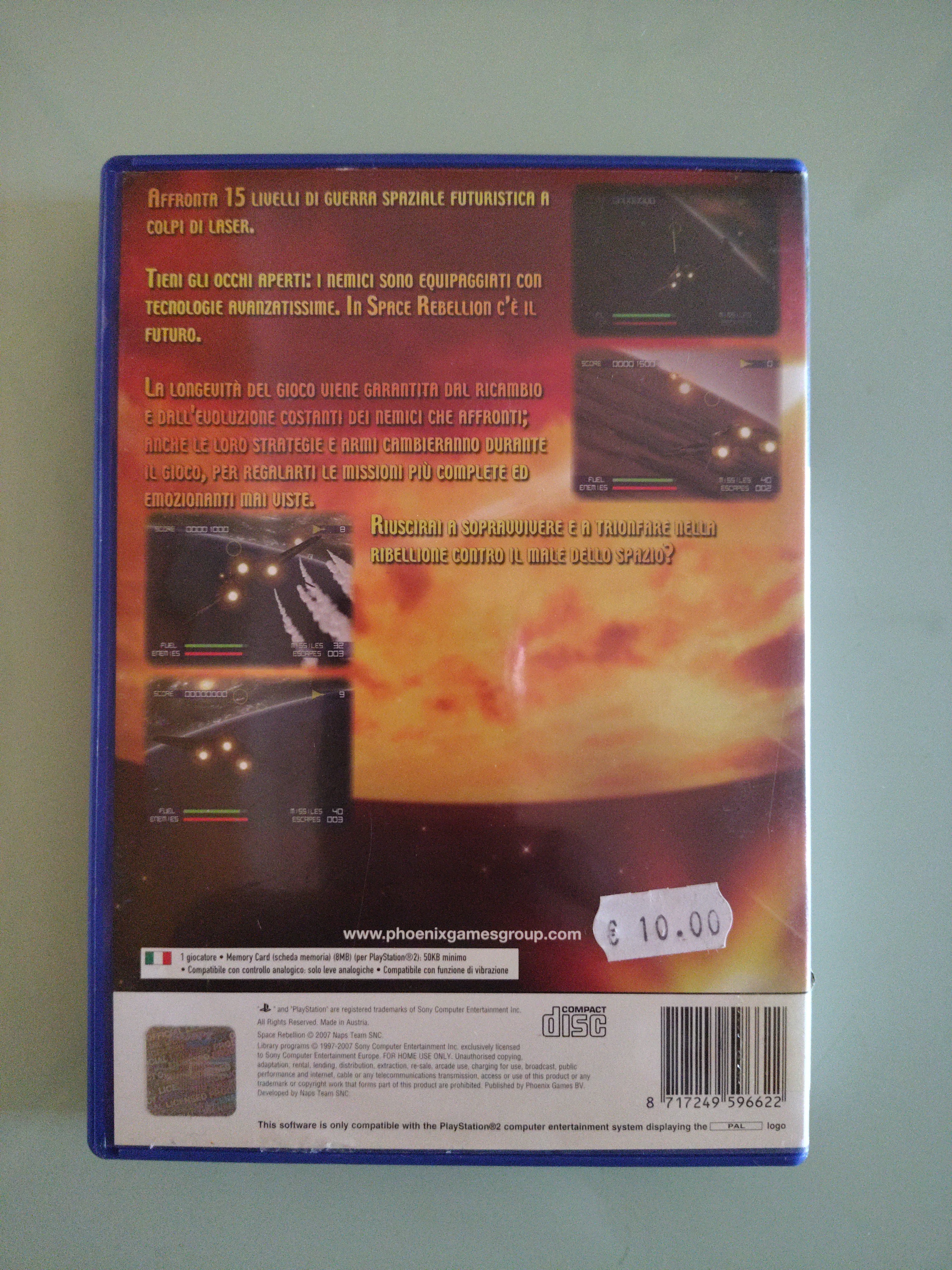 SPACE REBELLION - Gioco Videogioco  PS2 ITA