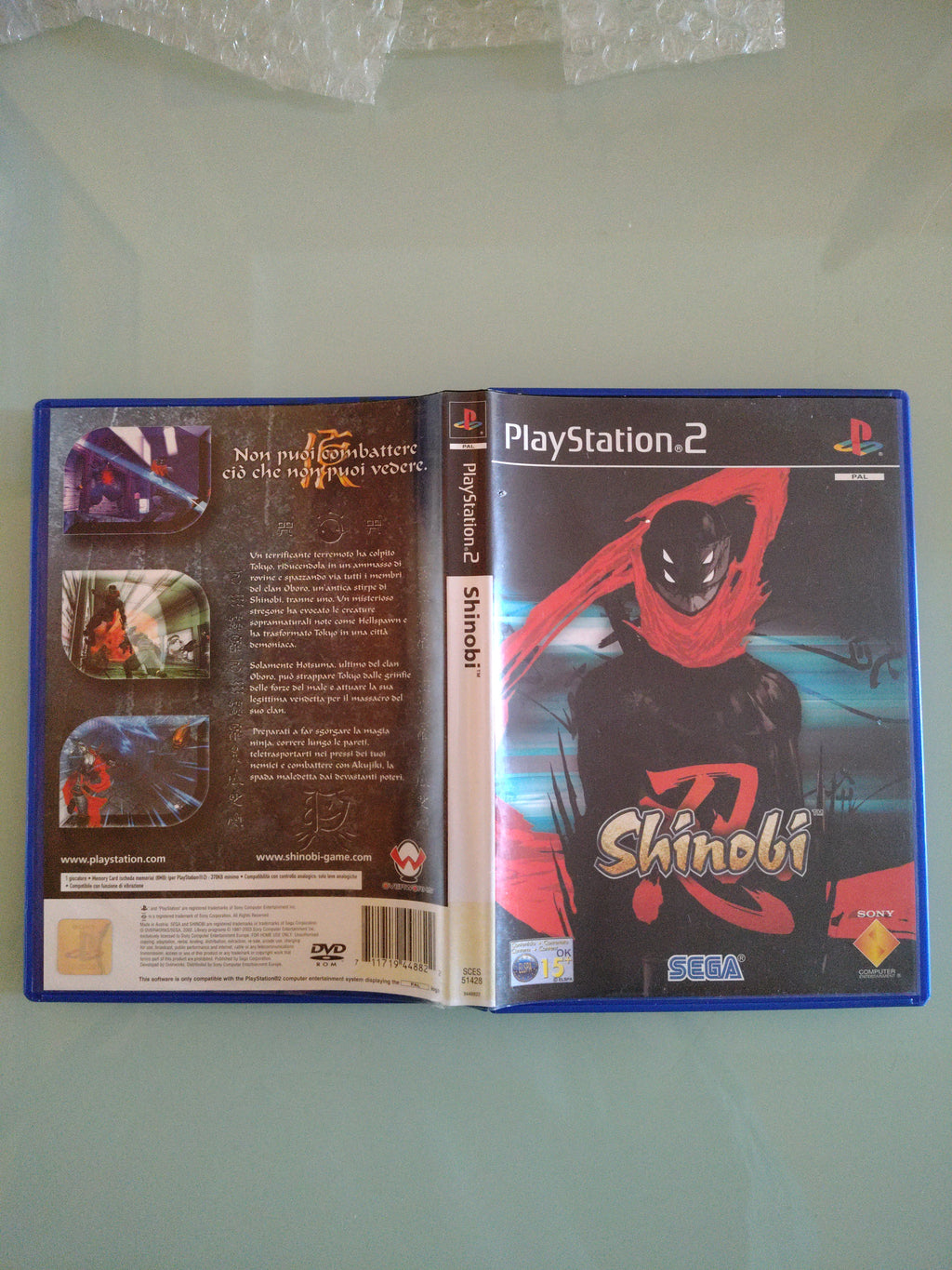 SHINOBI  ORIGINALE PAL  ITA PRIMA EDIZIONE RARO