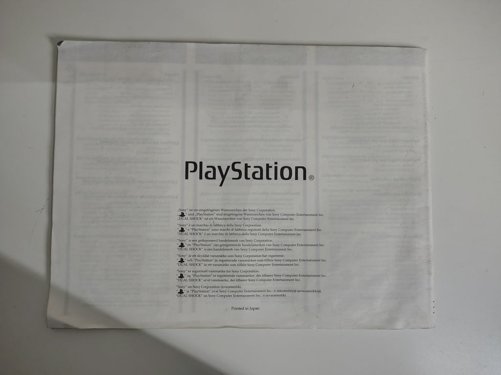 Sony PlayStation  Console Manuale Istruzioni SCPH-7502 PS1