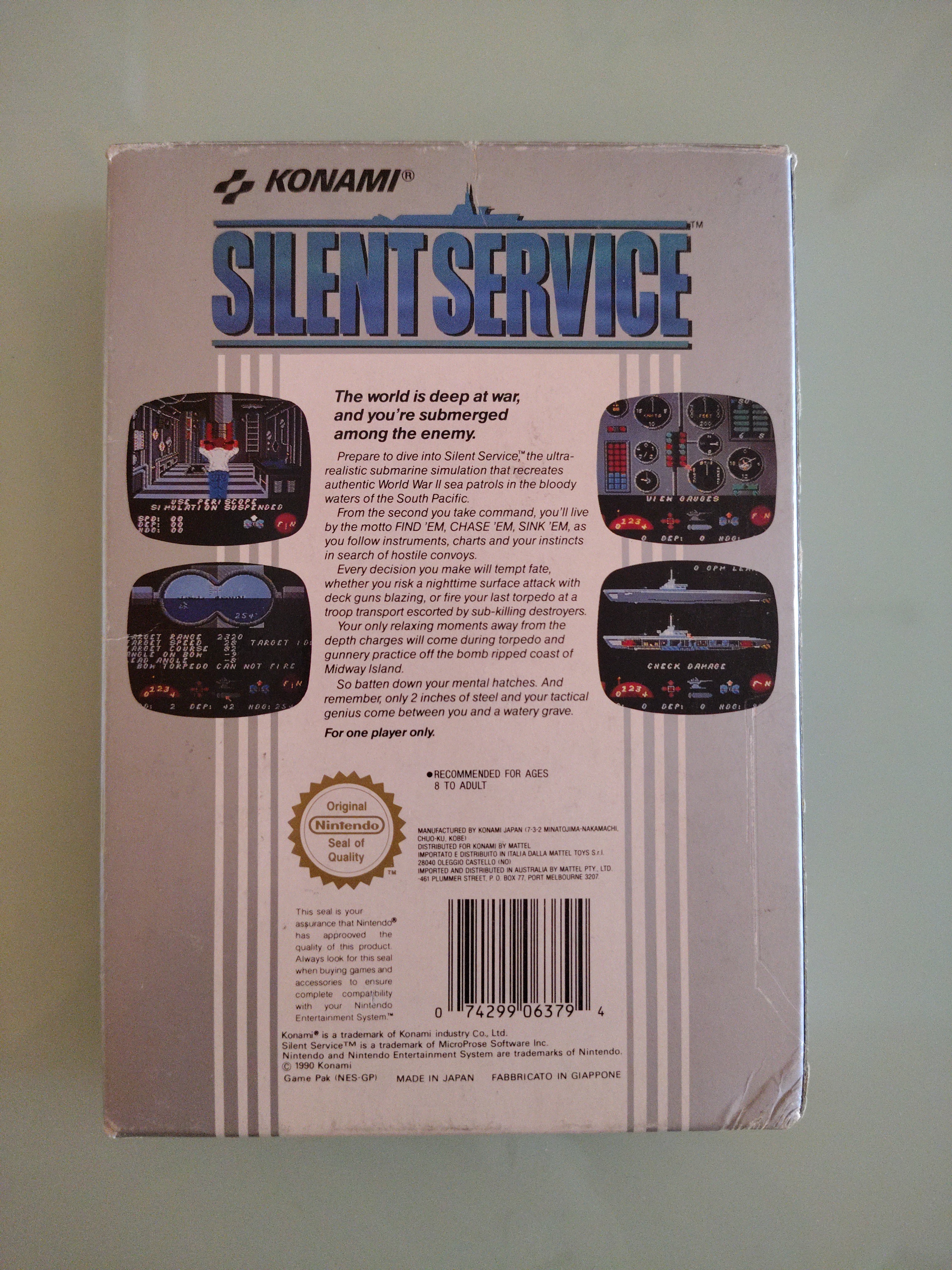 Silent Service Nintendo NES PAL A