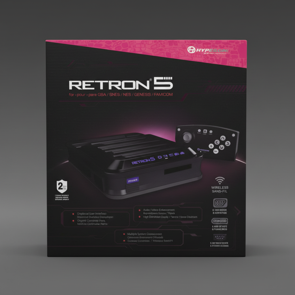 # Console Hyperkin RetroN 5 HD GBA NES SNES GENESIS FAMICON (NUOVA)