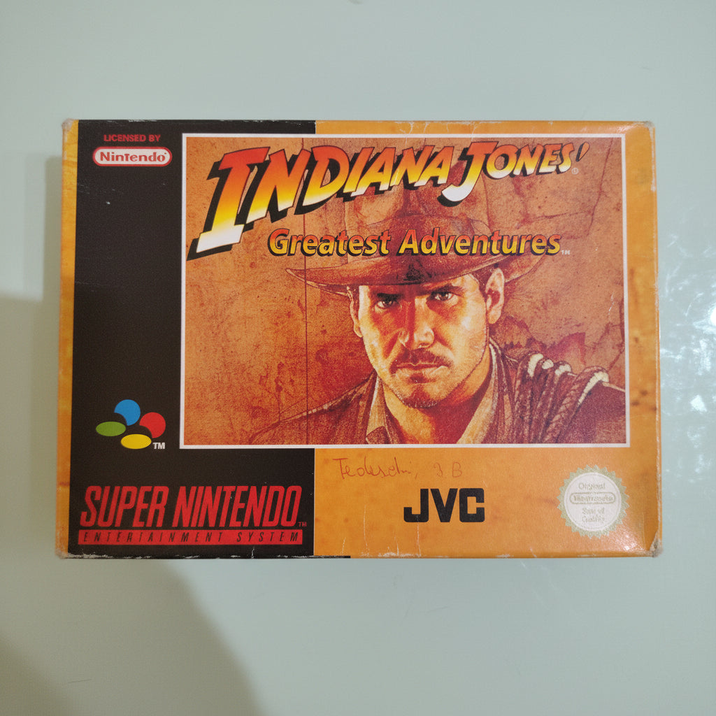 INDIANA JONES GREATEST ADVENTURE SNES PAL IMBALLO ORIGINALE RARO