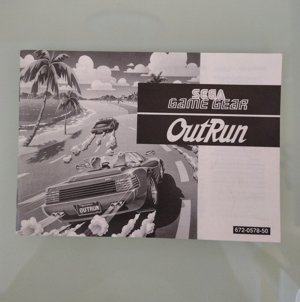OutRun Sega Game Gear ( manuale )