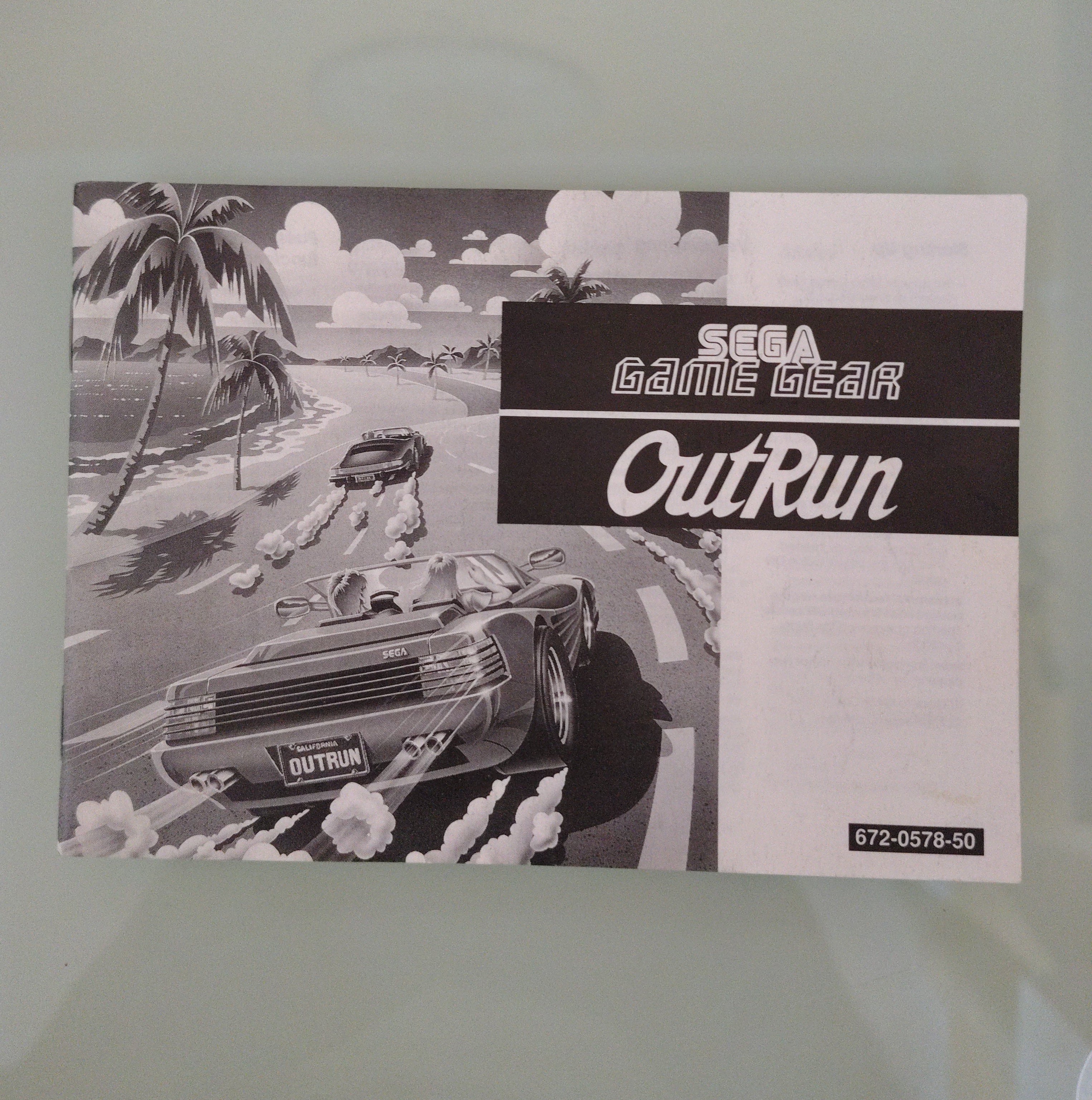 OutRun Sega Game Gear ( manuale )