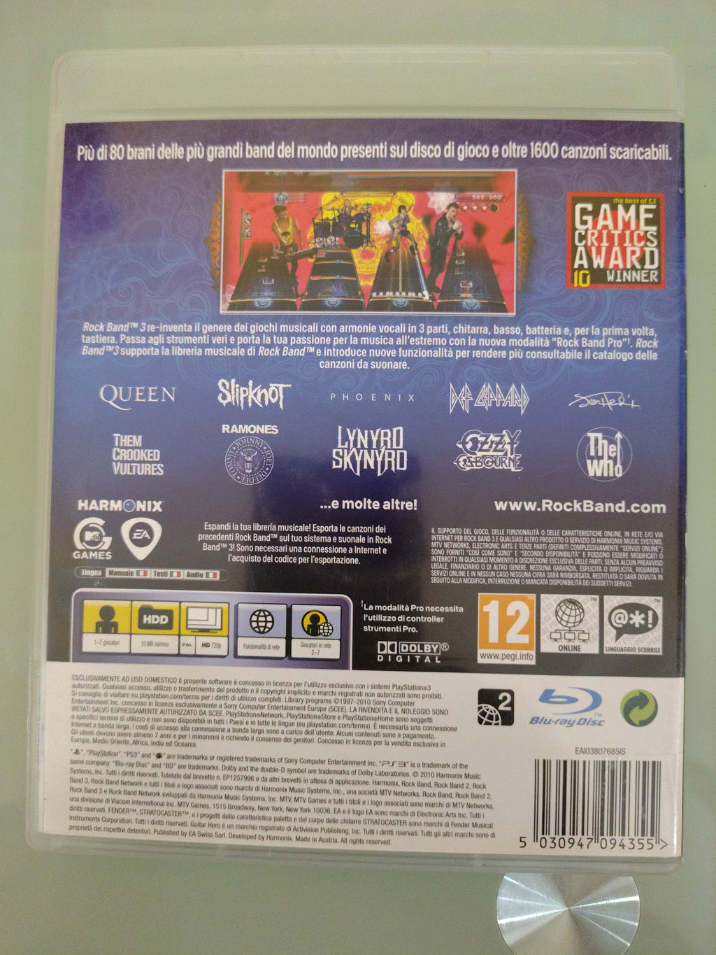 ROCK BAND 3 VERSIONE  ITALIANA