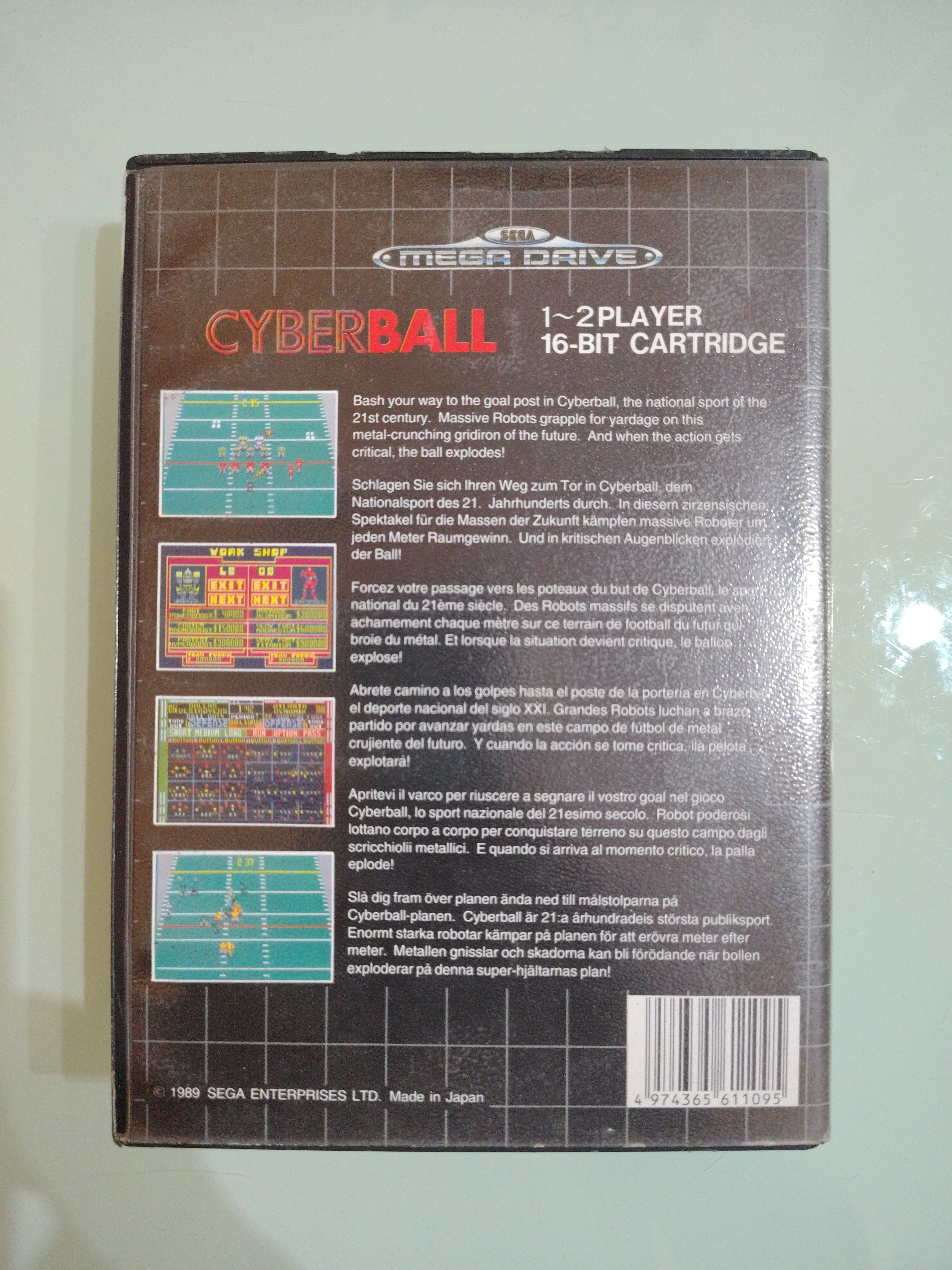 CYBERBALL SEGA MEGA DRIVE MEGADRIVE PAL