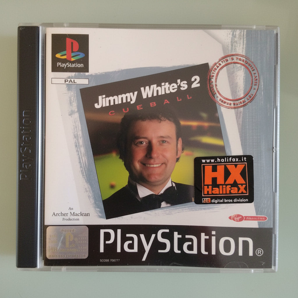Sony PlayStation 1 Video Game Jimmy White's 2 Cueball Completo Ps1 Retro Snooker