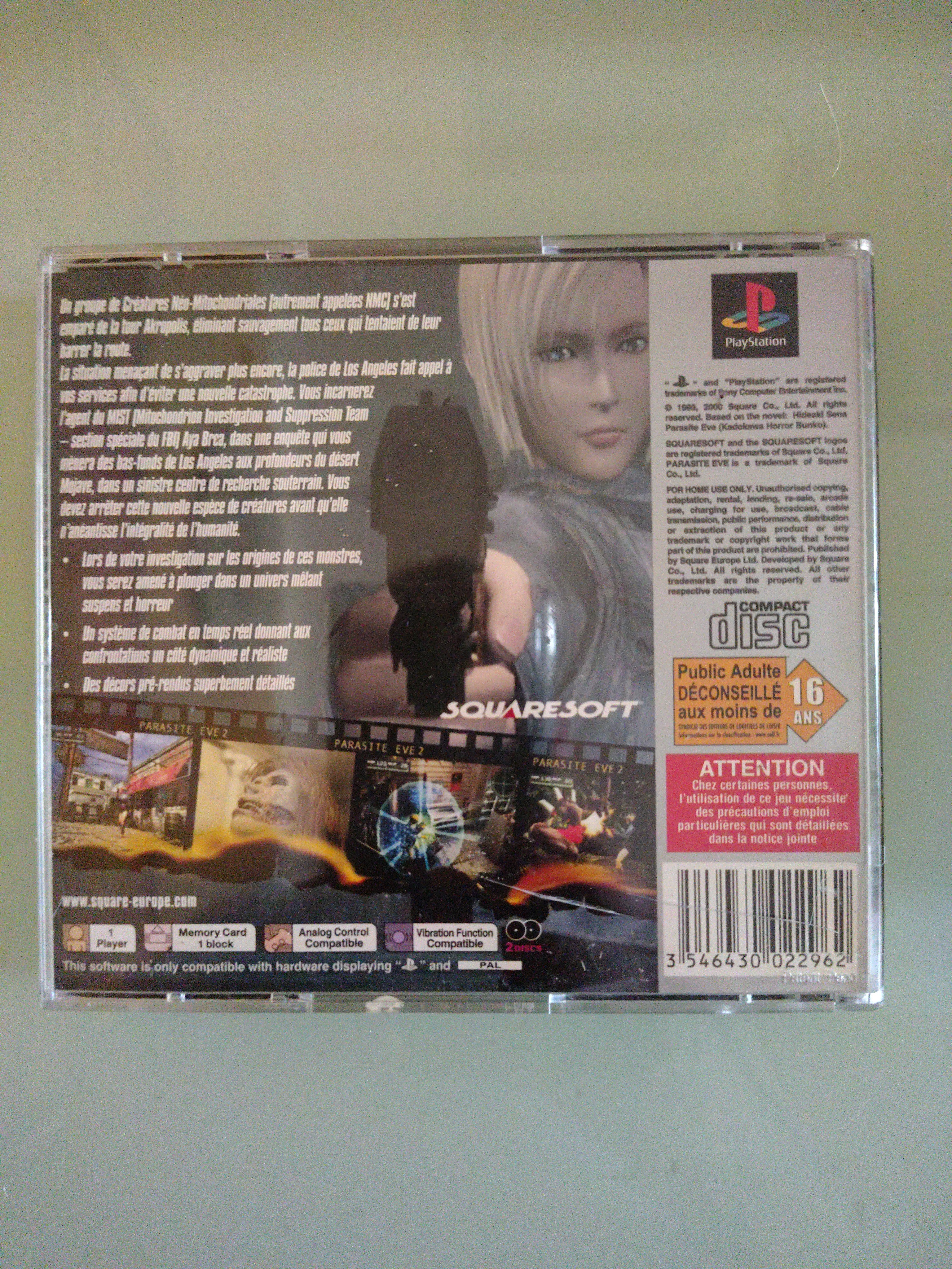 Parasite Eve II 2 (PS1) platinum Completo • Italiano