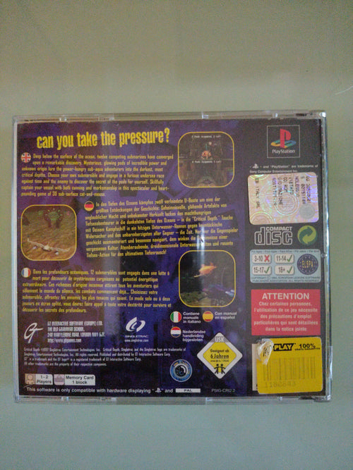 CRITICAL DEPTH (SONY PLAY STATION PS1 PAL)