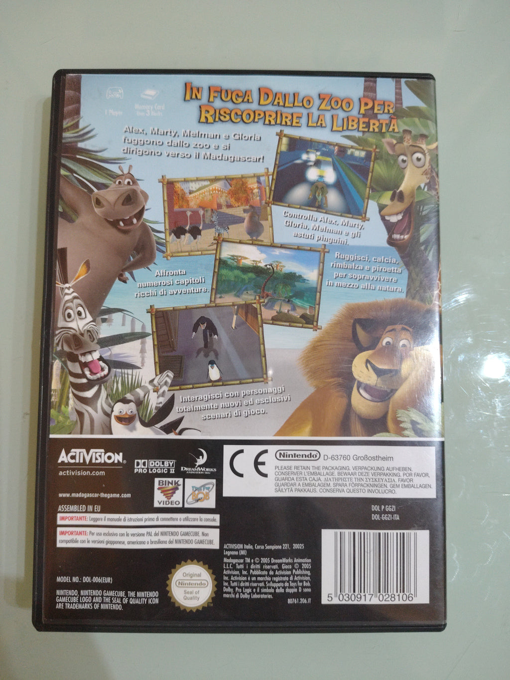 Madagascar (Nintendo GameCube, 2005) PAL ita