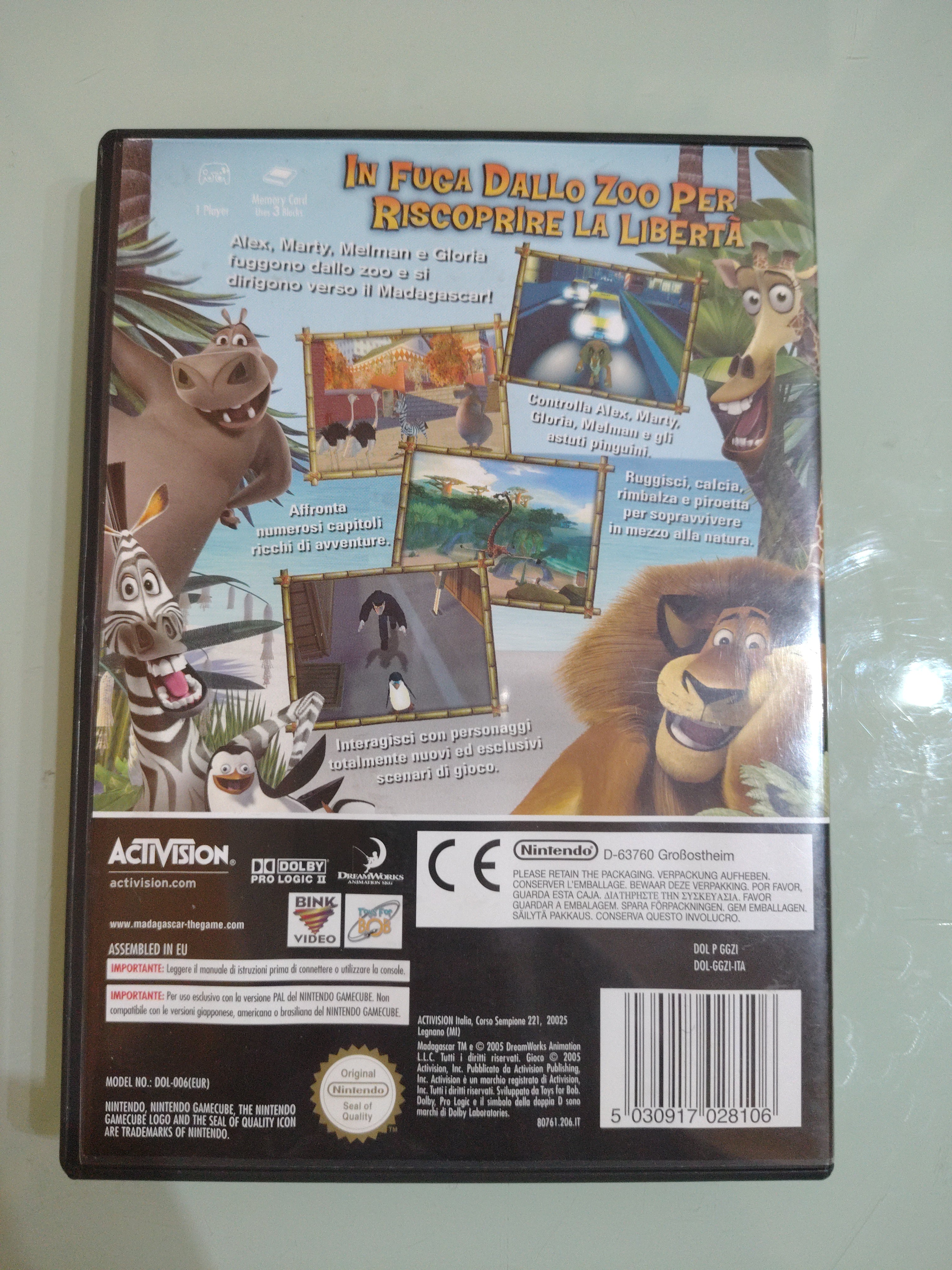 Madagascar (Nintendo GameCube, 2005) PAL ita