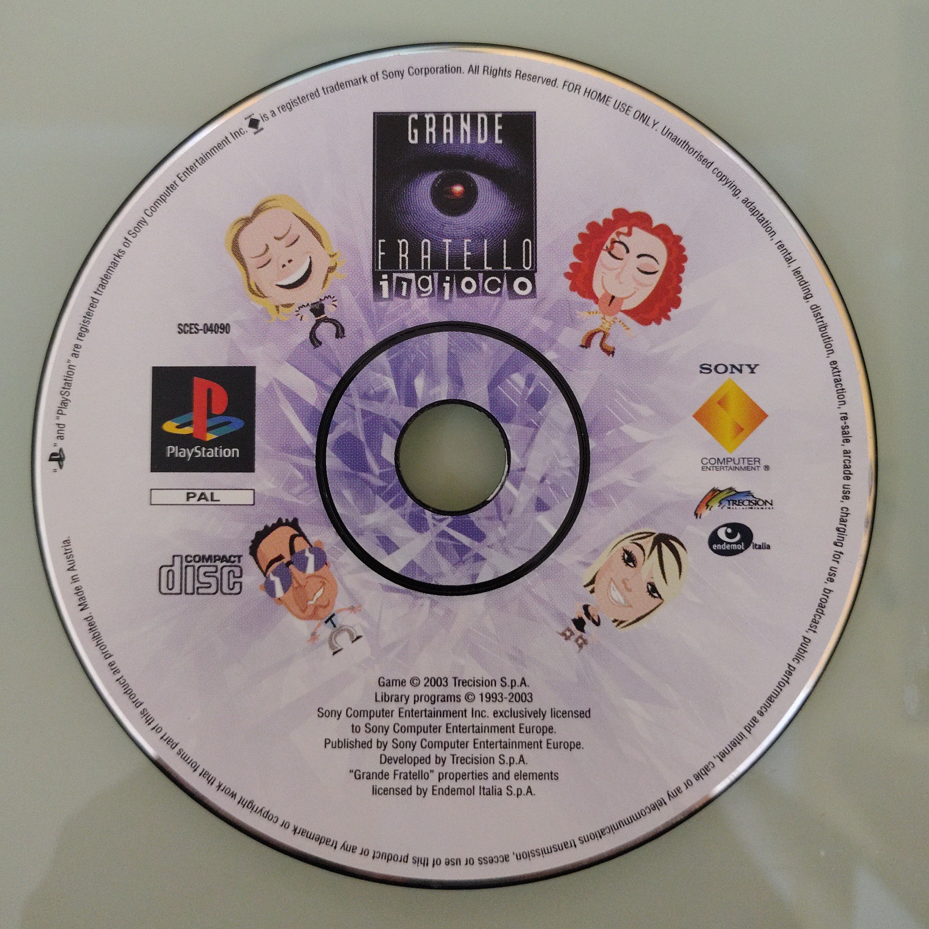 GRANDE FRATELLO IL GIOCO ( solo disco)