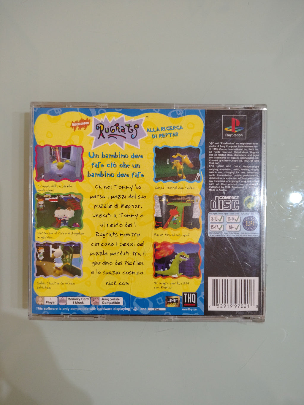 RUGRATS ALLA RICERCA DI REPTAR PS1 USATO