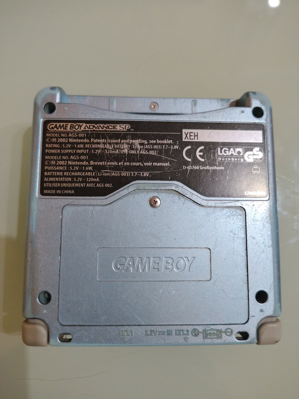 GAME BOY ADVANCE SP AZZURRINO AGS 001