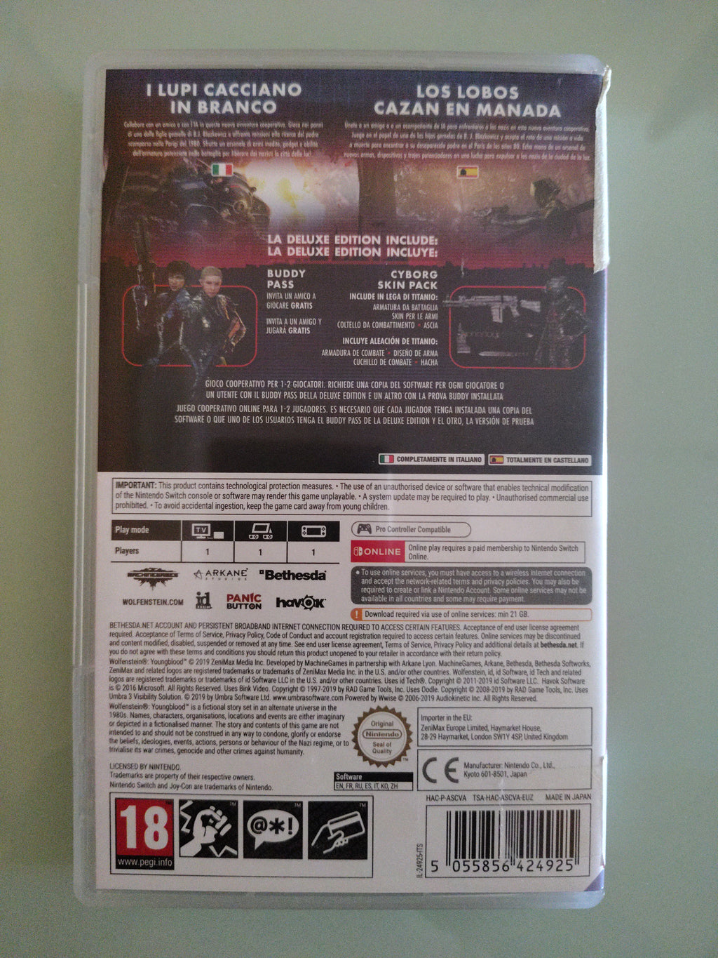 (SOLO SCATOLA) Wolfenstein: Youngblood  CODICE DOWNLOAD INC