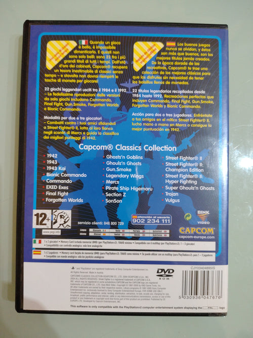CAPCOM CLASSICS COLLECTION PAL ita