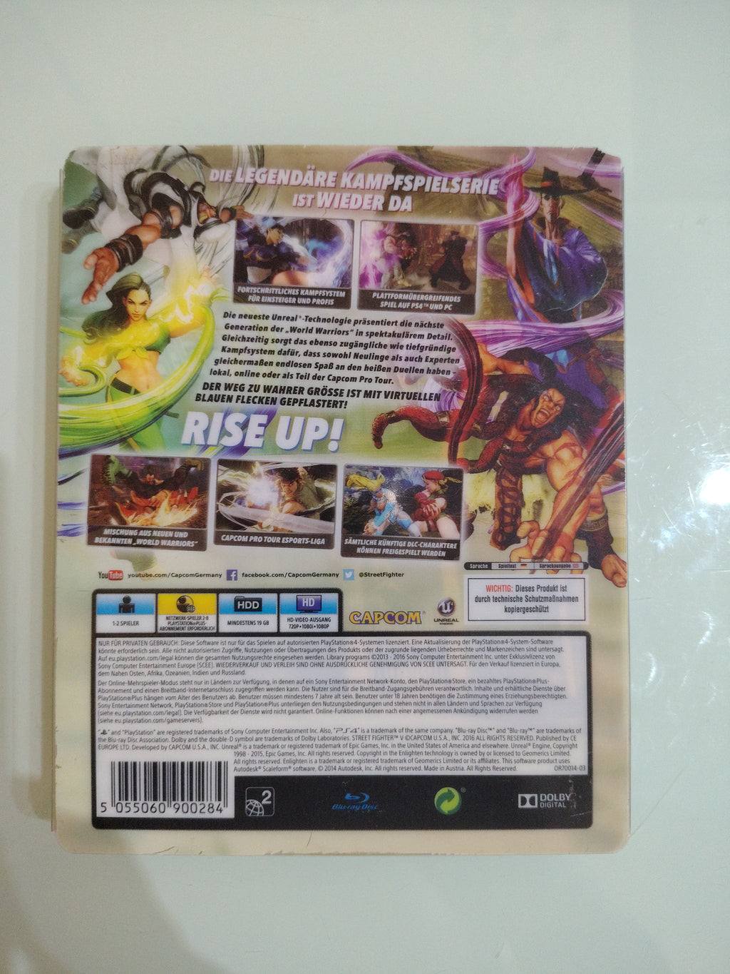 Street Fighter 5 V  Steelbook  Sony Playstation 4 PAL