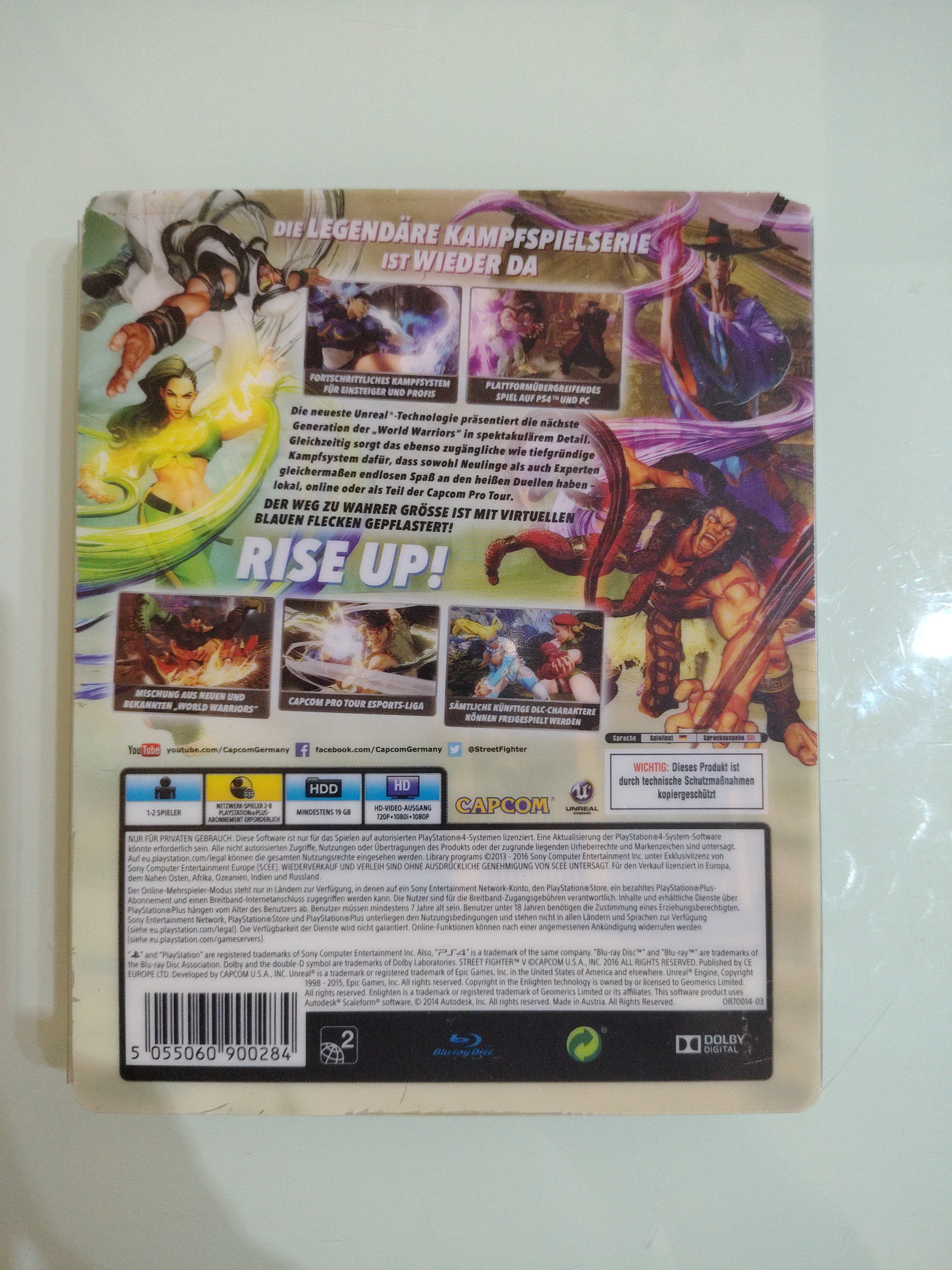 Street Fighter 5 V  Steelbook  Sony Playstation 4 PAL