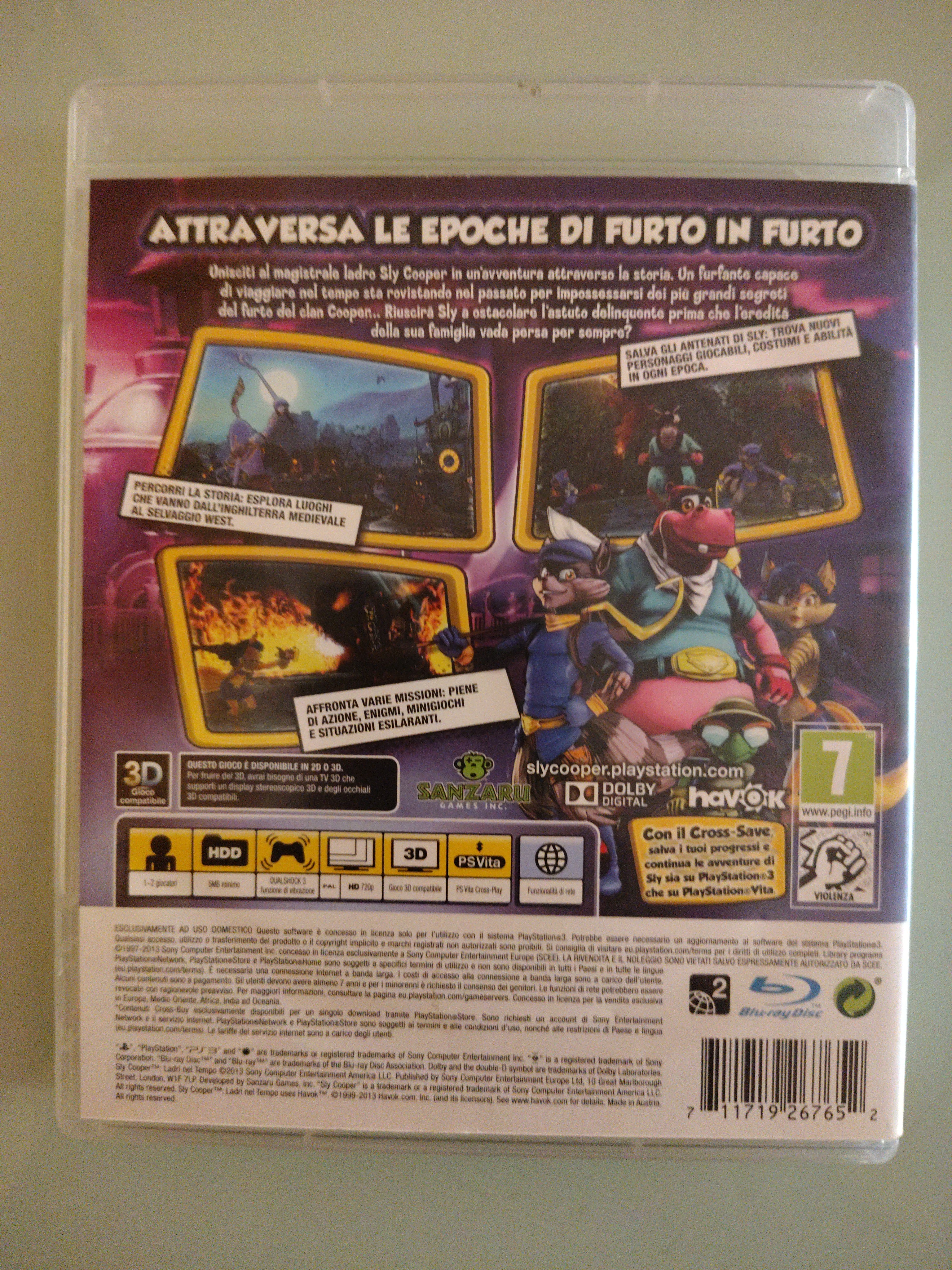 Sly Cooper Thieves In Time  PAL ita