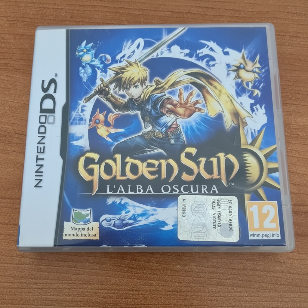 GOLDEN SUN L'ALBA OSCURA  - GIOCO NINTENDO DS PAL ITA COMPLETO DI MAPPA raro