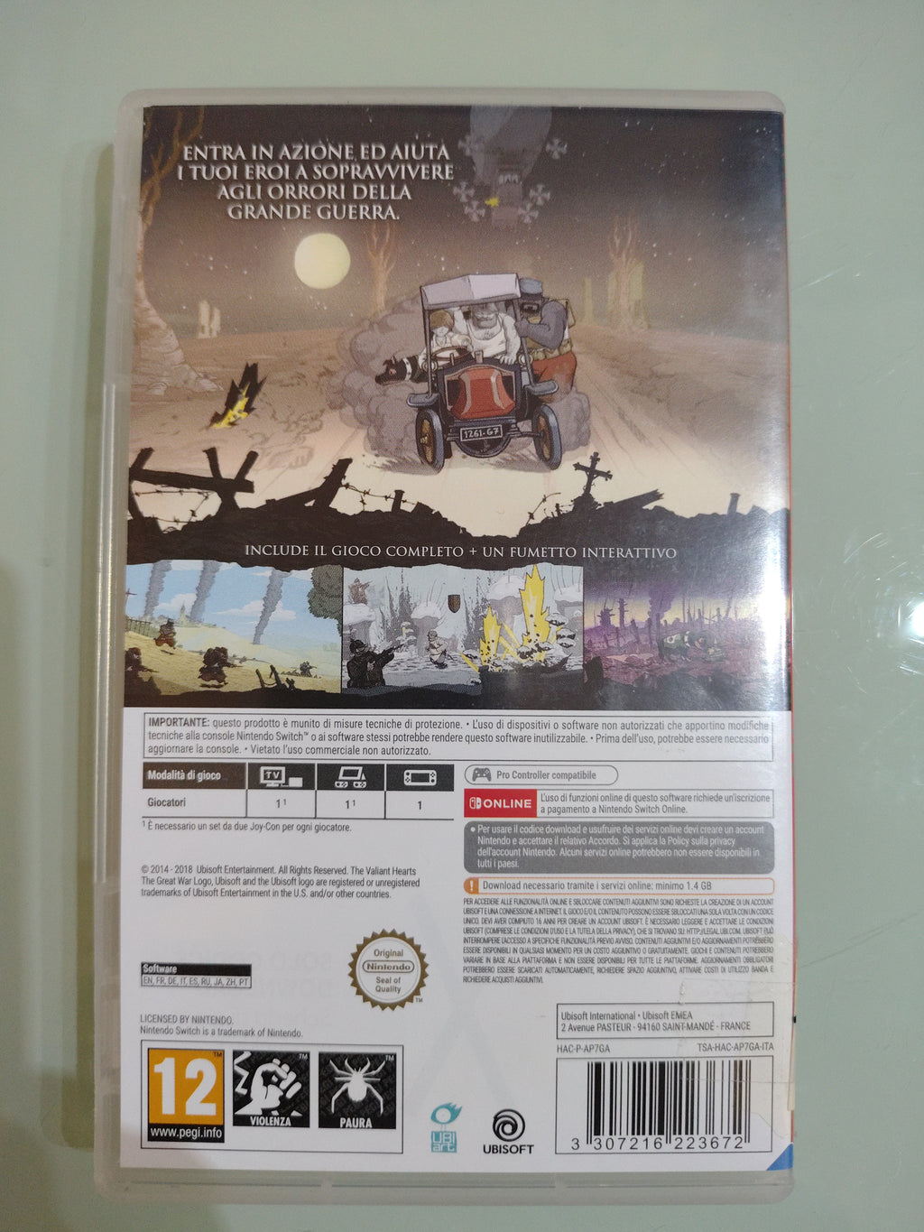 Valiant Hearts The Great War (CIAB) Nintendo SWITCH UBISOFT