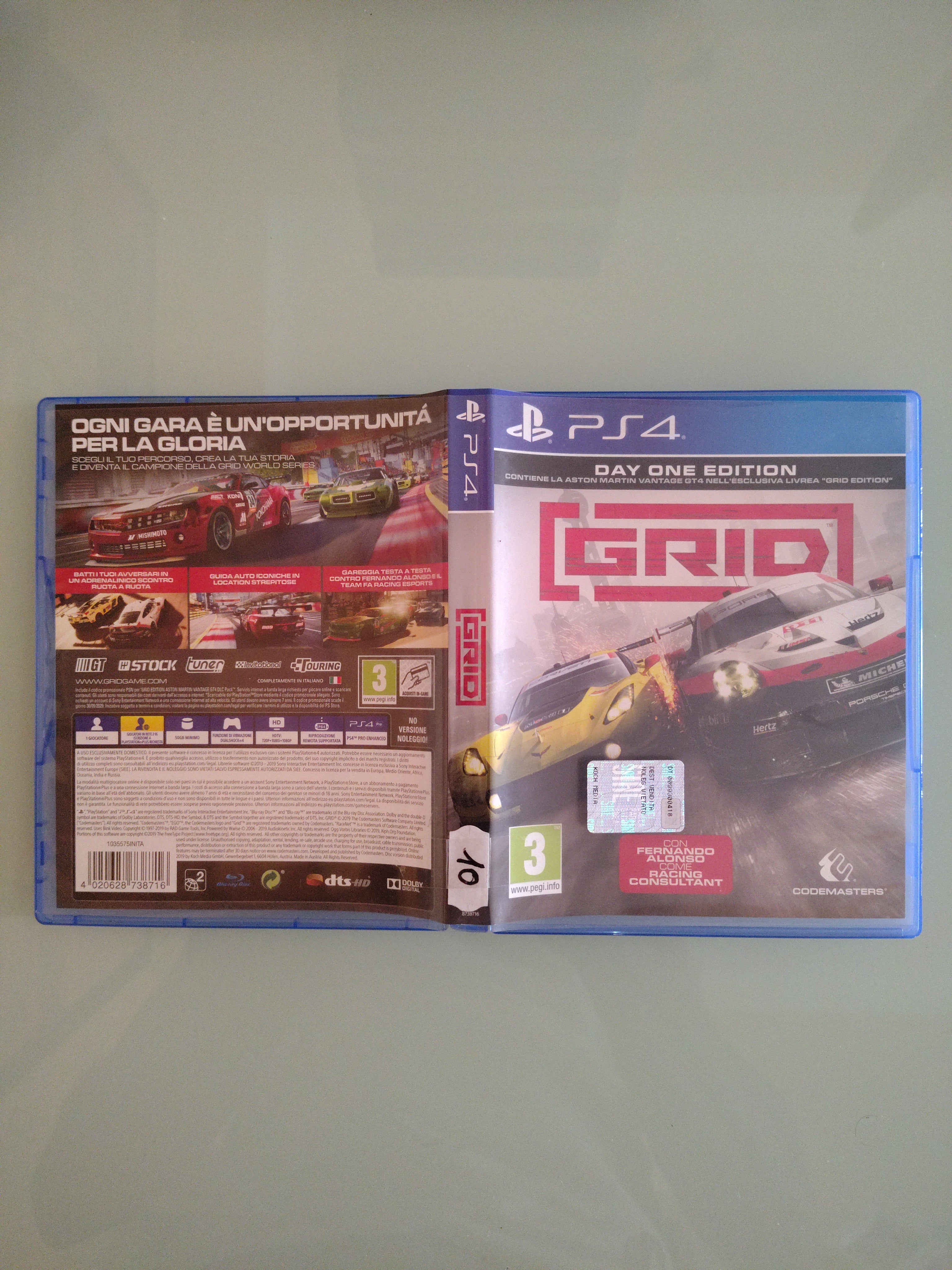 GRID PS4 PAL ita