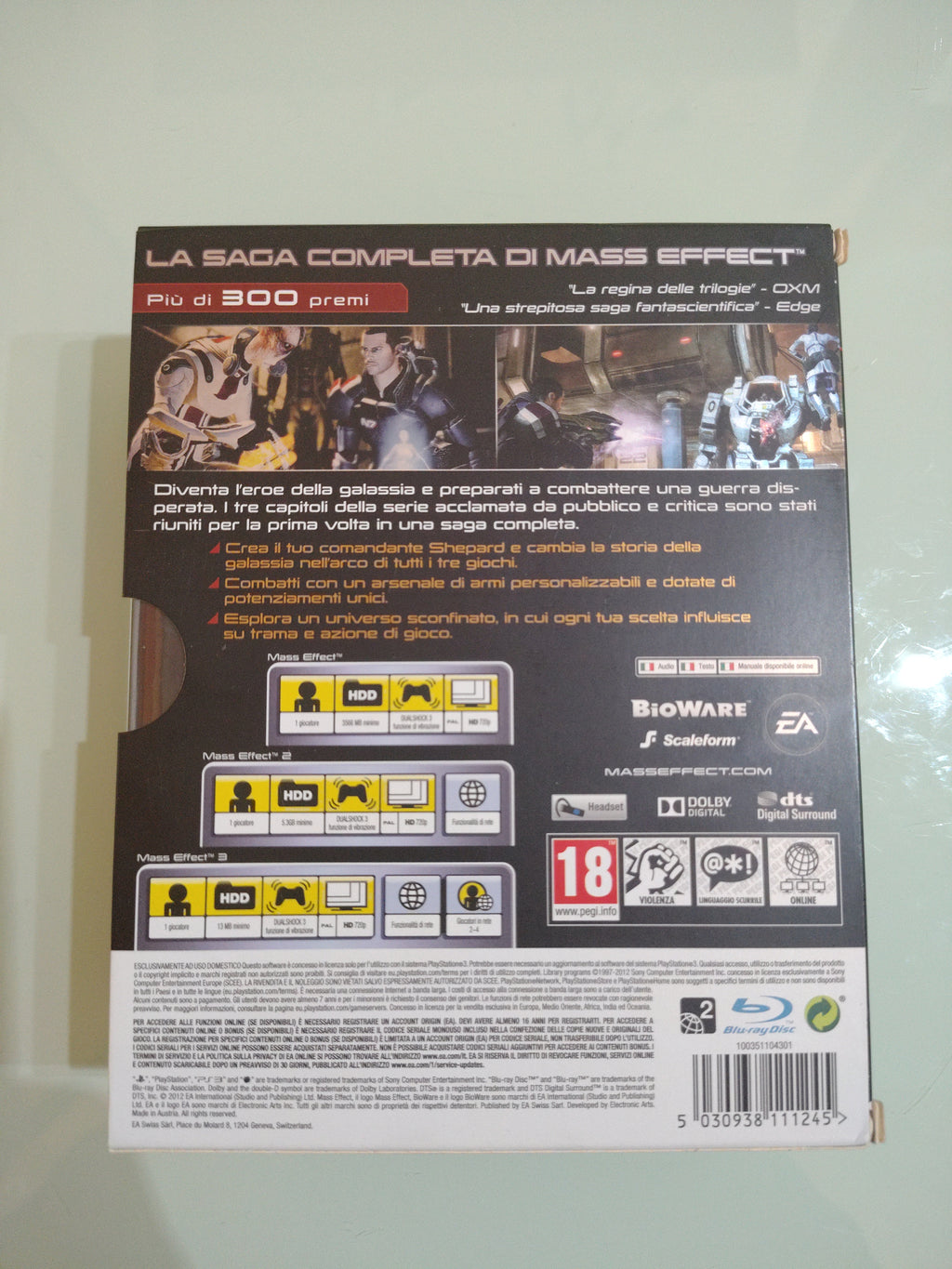 Mass effect Trilogy PAL ita