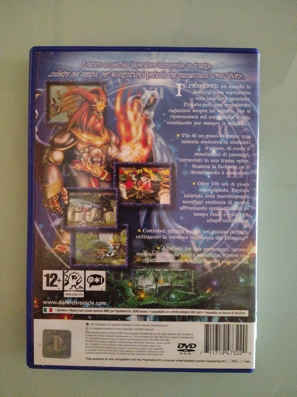 PS2 DARK CHRONICLE PAL ITALIANO  PLAYSTATION 2 RARO