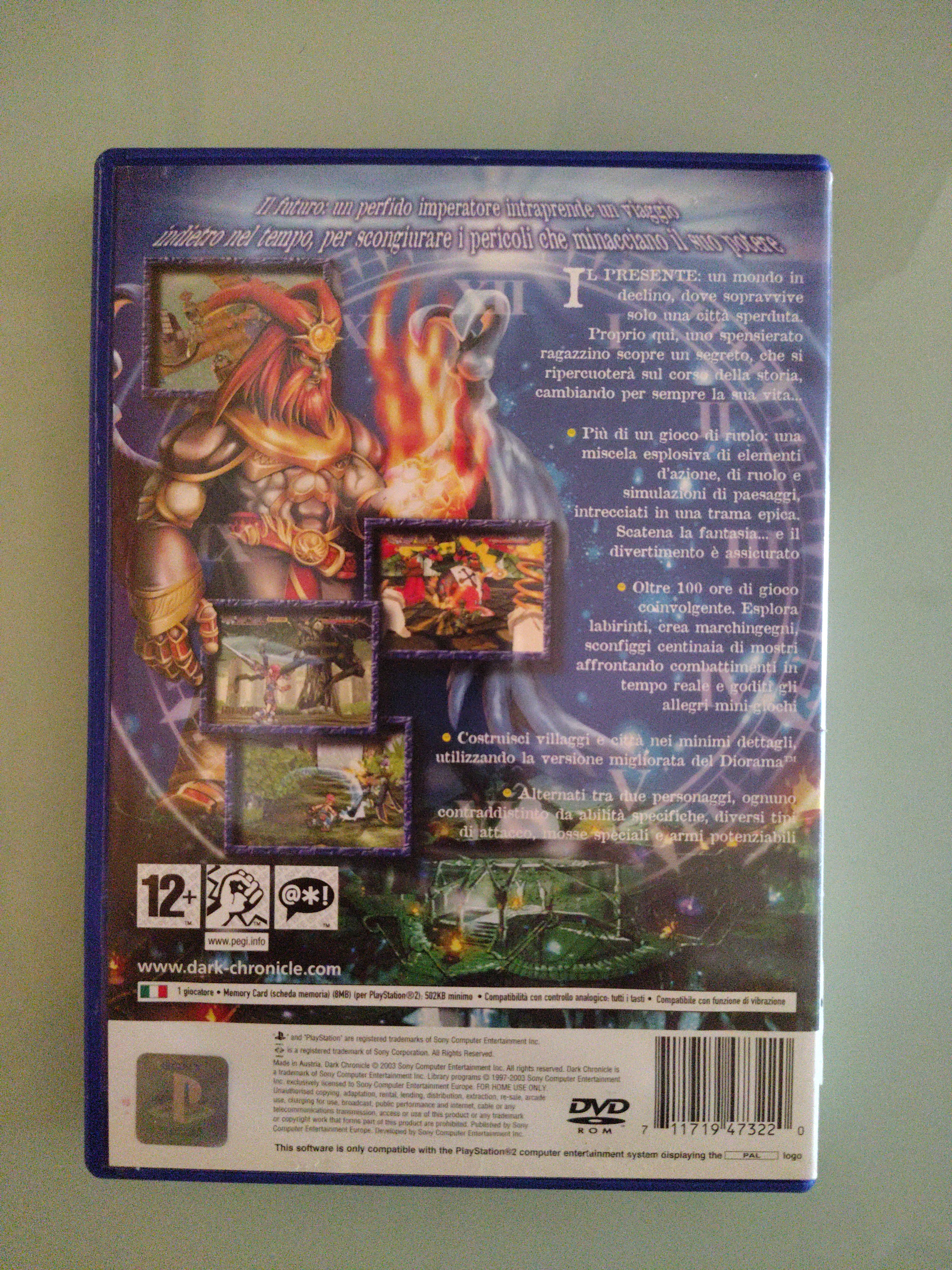 PS2 DARK CHRONICLE PAL ITALIANO  PLAYSTATION 2 RARO