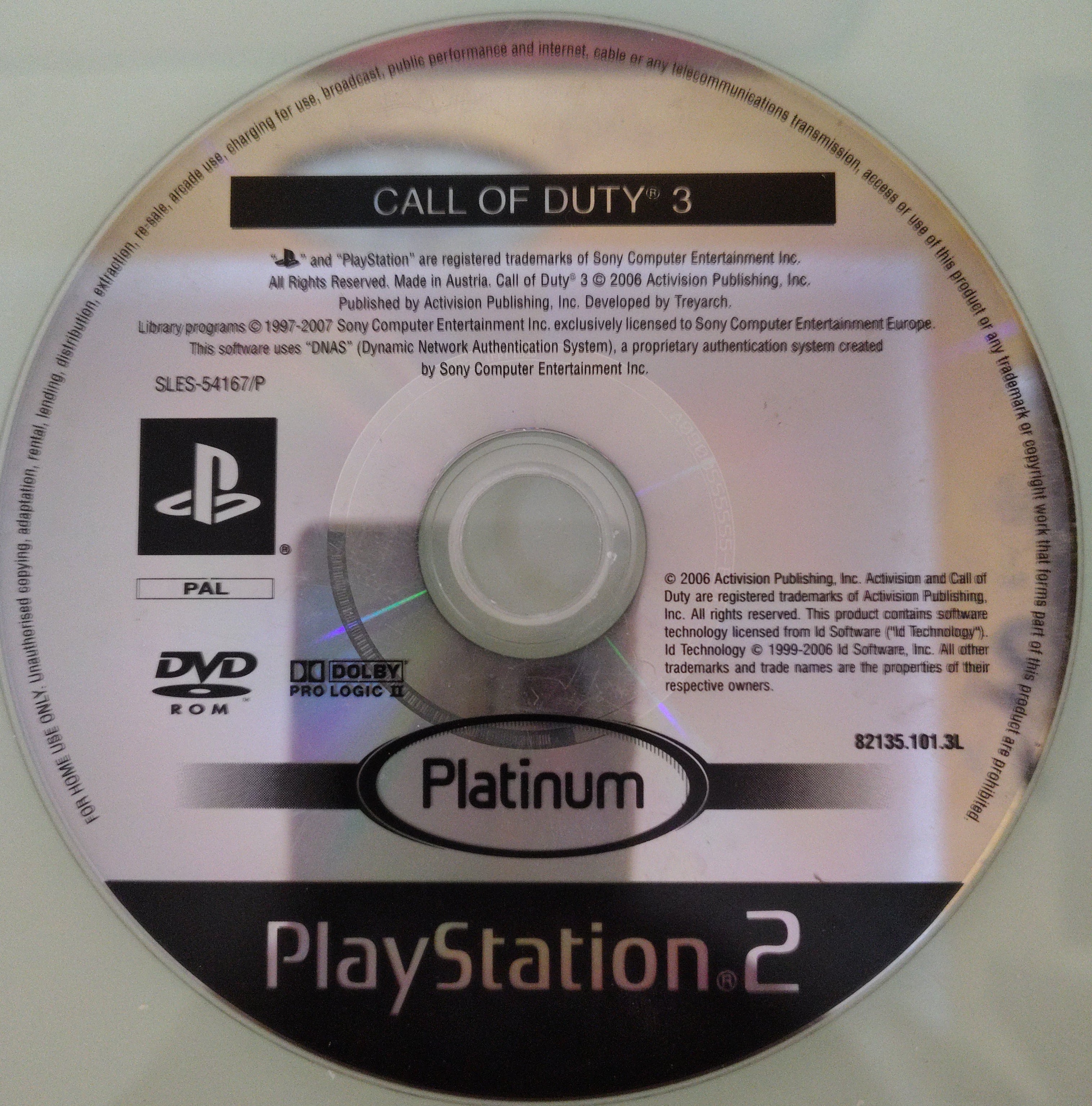 Call of duty 3 ( solo disco)