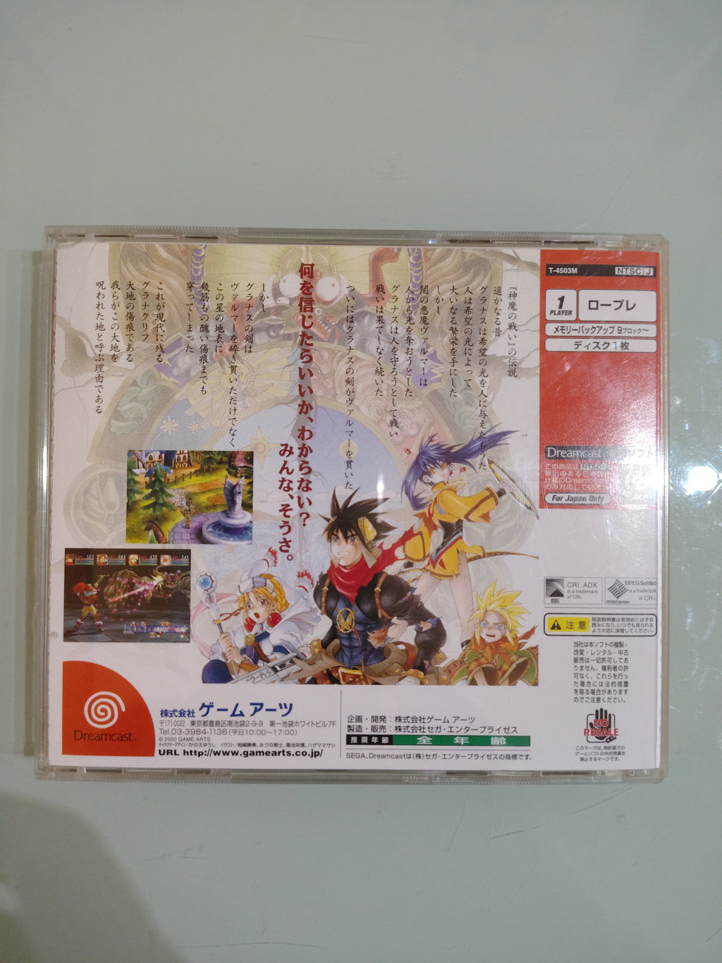Grandia II EDIZIONE JAP per Dreamcast - Completo